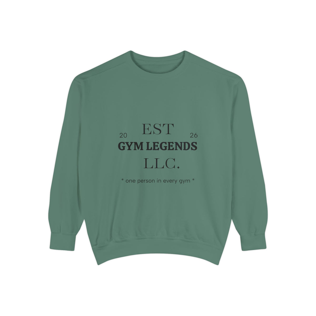 Gym Legends Sweatshirt — EST 2026 Vintage Athletic Crewneck