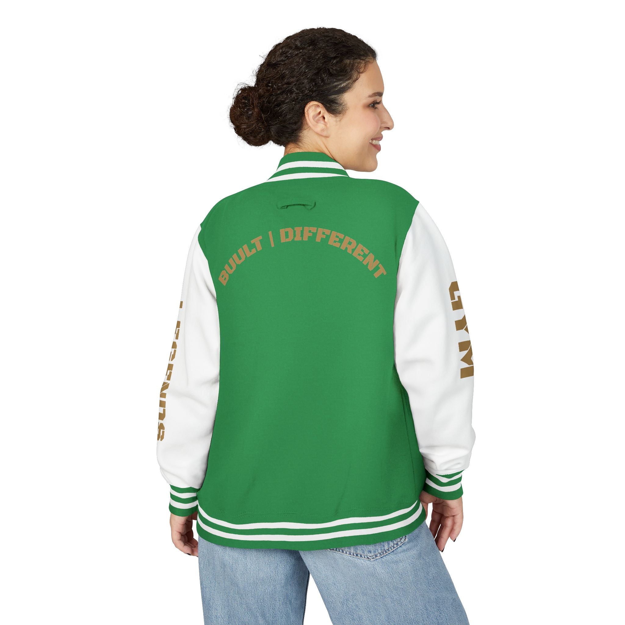 Gym Legends Letterman Jacket — 'Gym Legends' Red & White Varsity Jacket