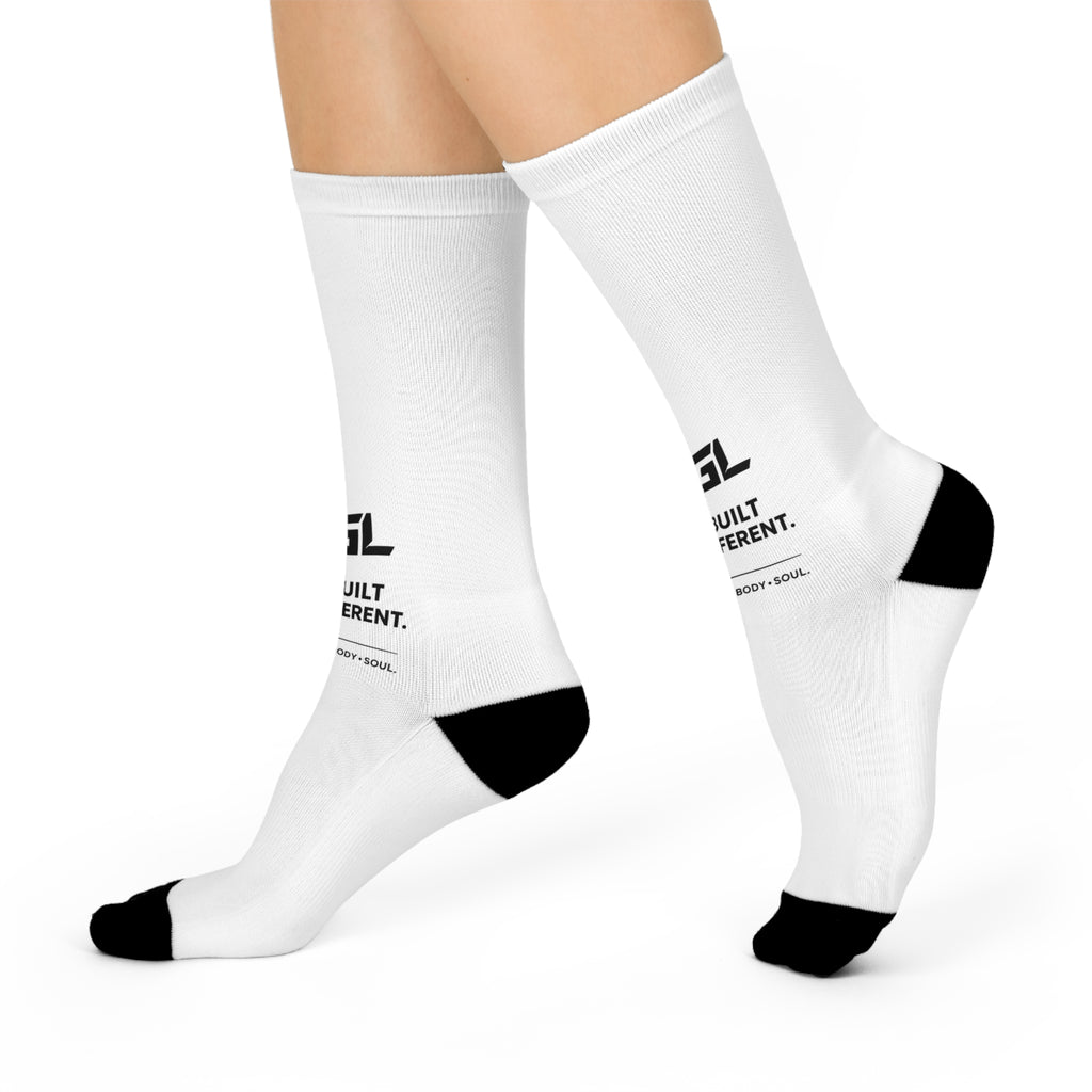 Gym Legends Elite Crew Socks White