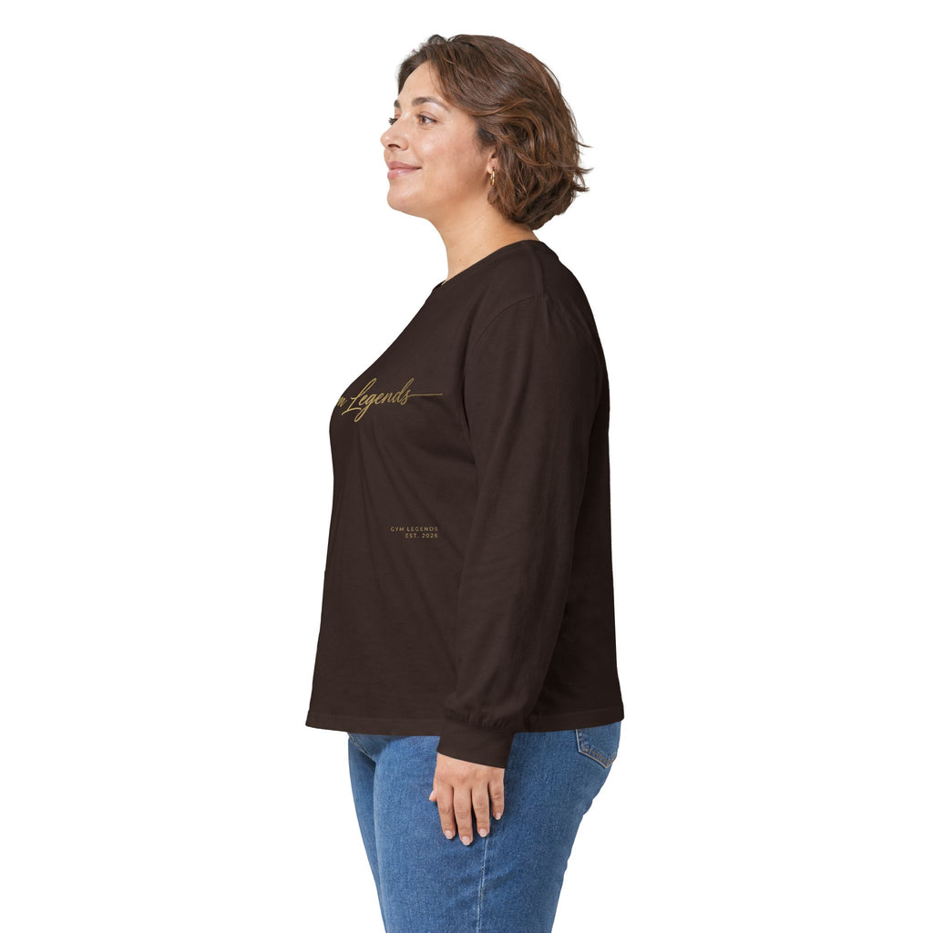 Gym Legends Long Sleeve Tee — Minimalist Fitness Shirt