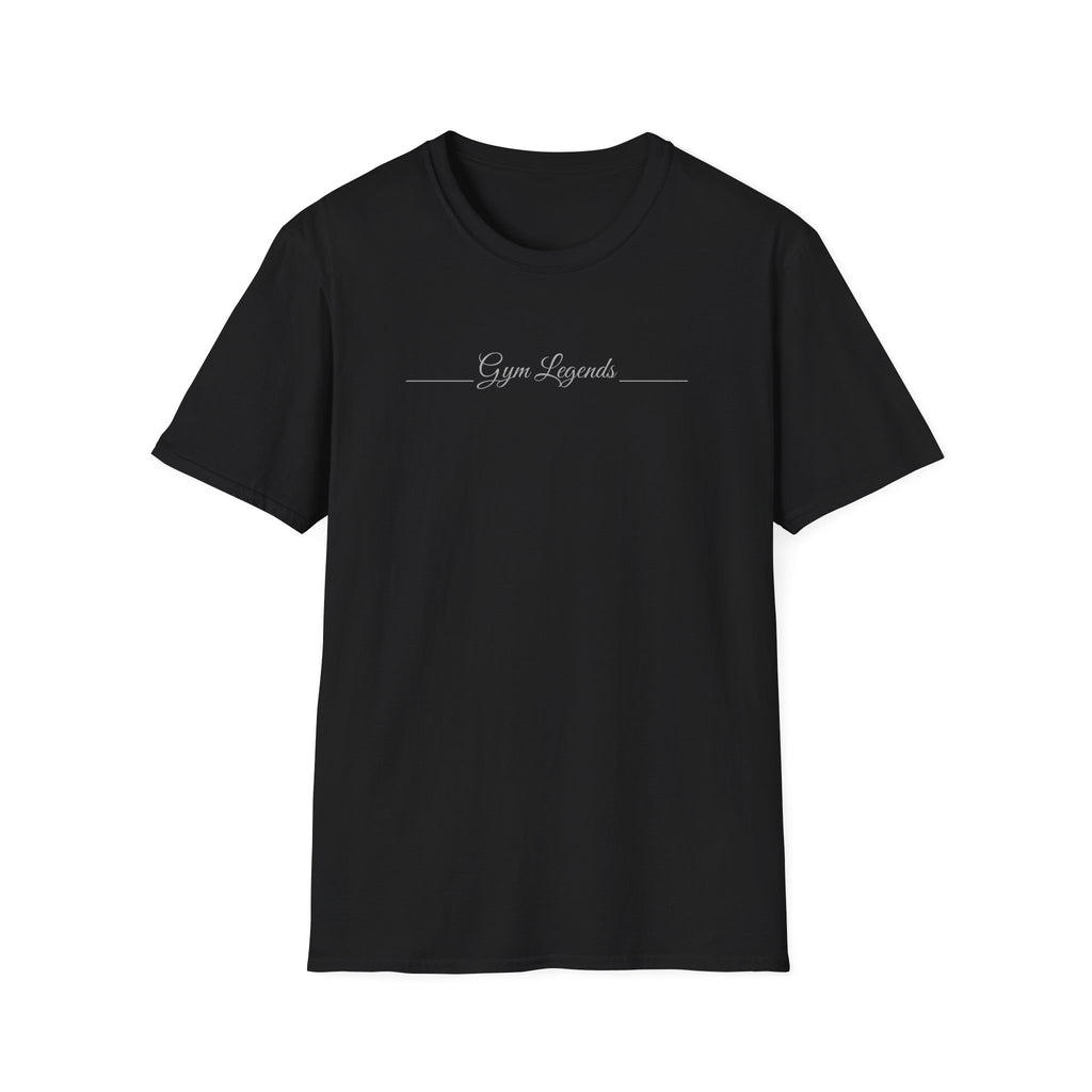 Gym Legends T‑Shirt — Minimal Script Fitness Tee