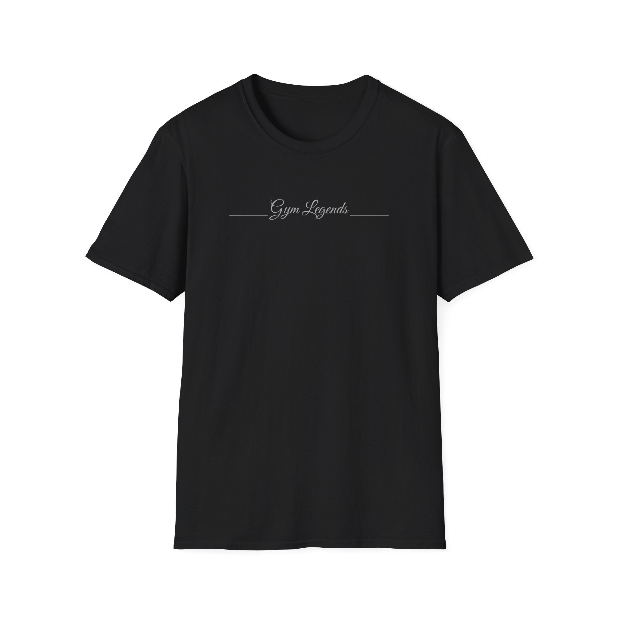 Gym Legends T‑Shirt — Minimal Script Fitness Tee
