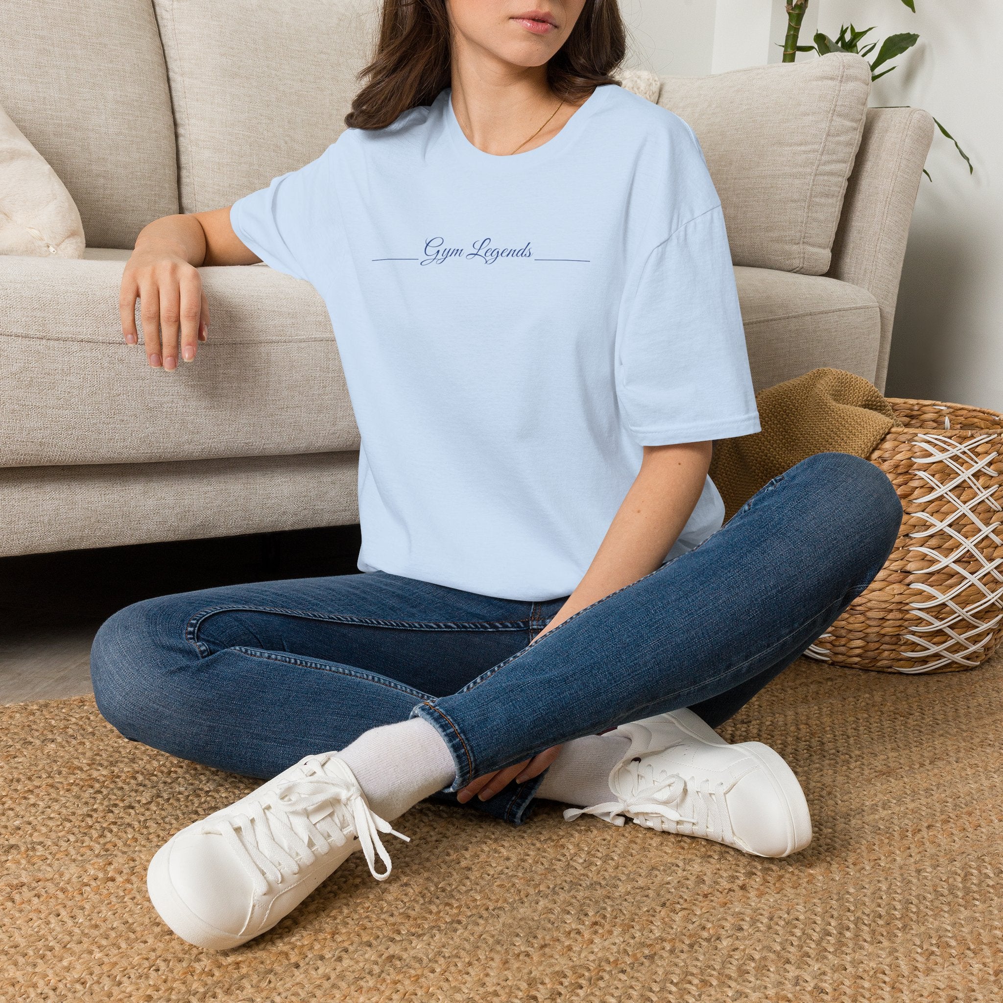 Gym Legends T‑Shirt — Minimal Script Fitness Tee