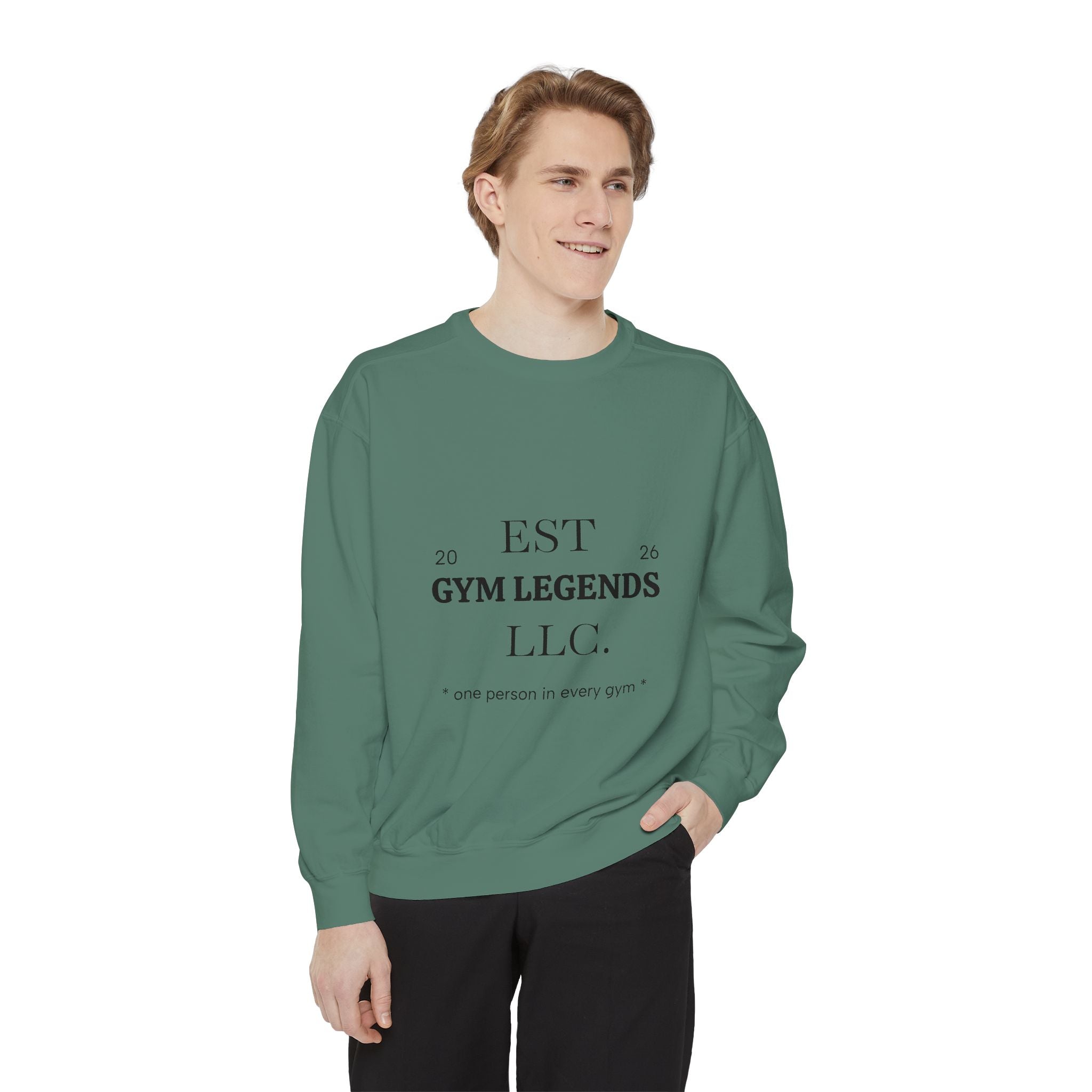 Gym Legends Sweatshirt — EST 2026 Vintage Athletic Crewneck