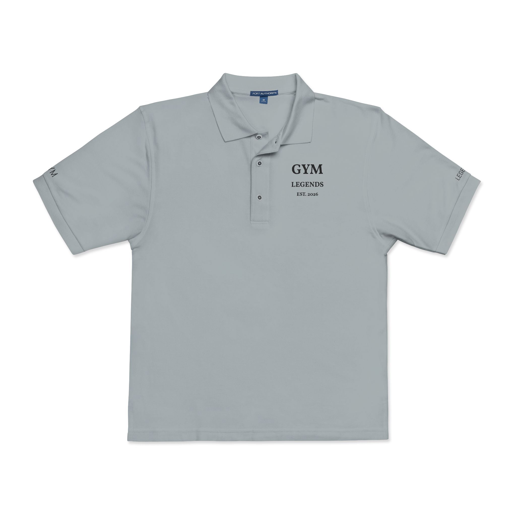 Embroidered 'GYM Legends' Polo Shirt — Classic Athletic Workwear