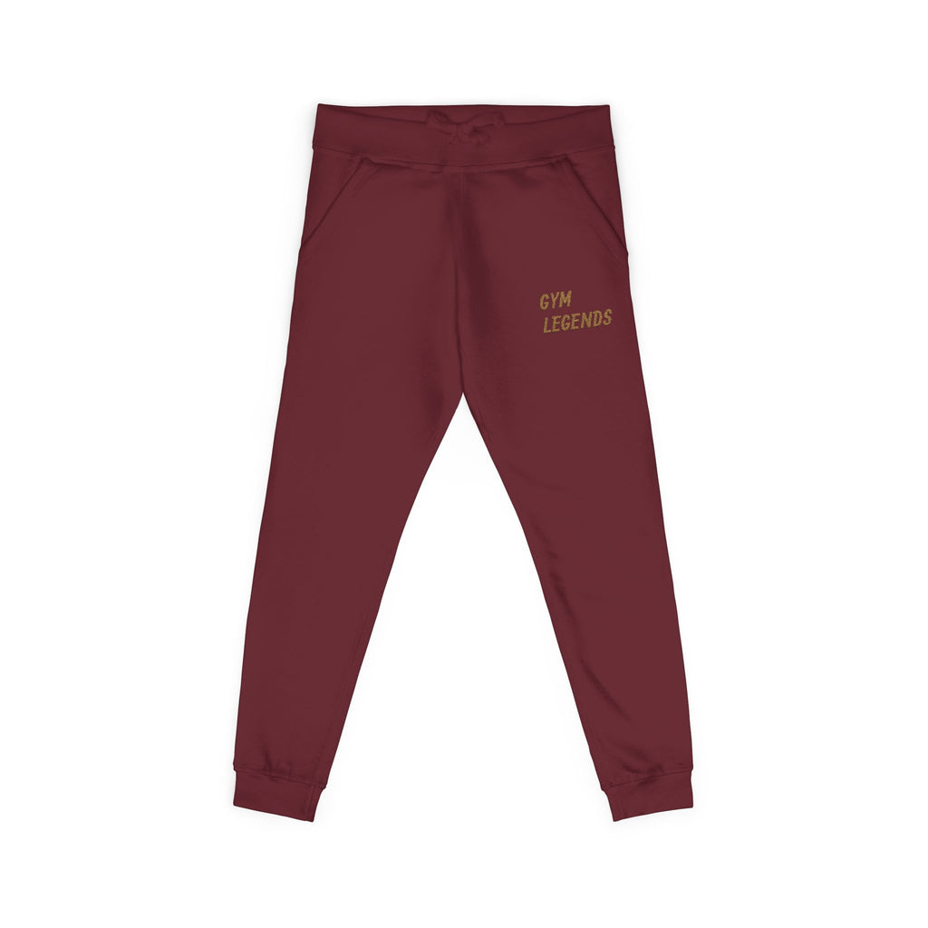 Embroidered "Gym Legend" Fleece Sweatpants — Cozy Athletic Joggers