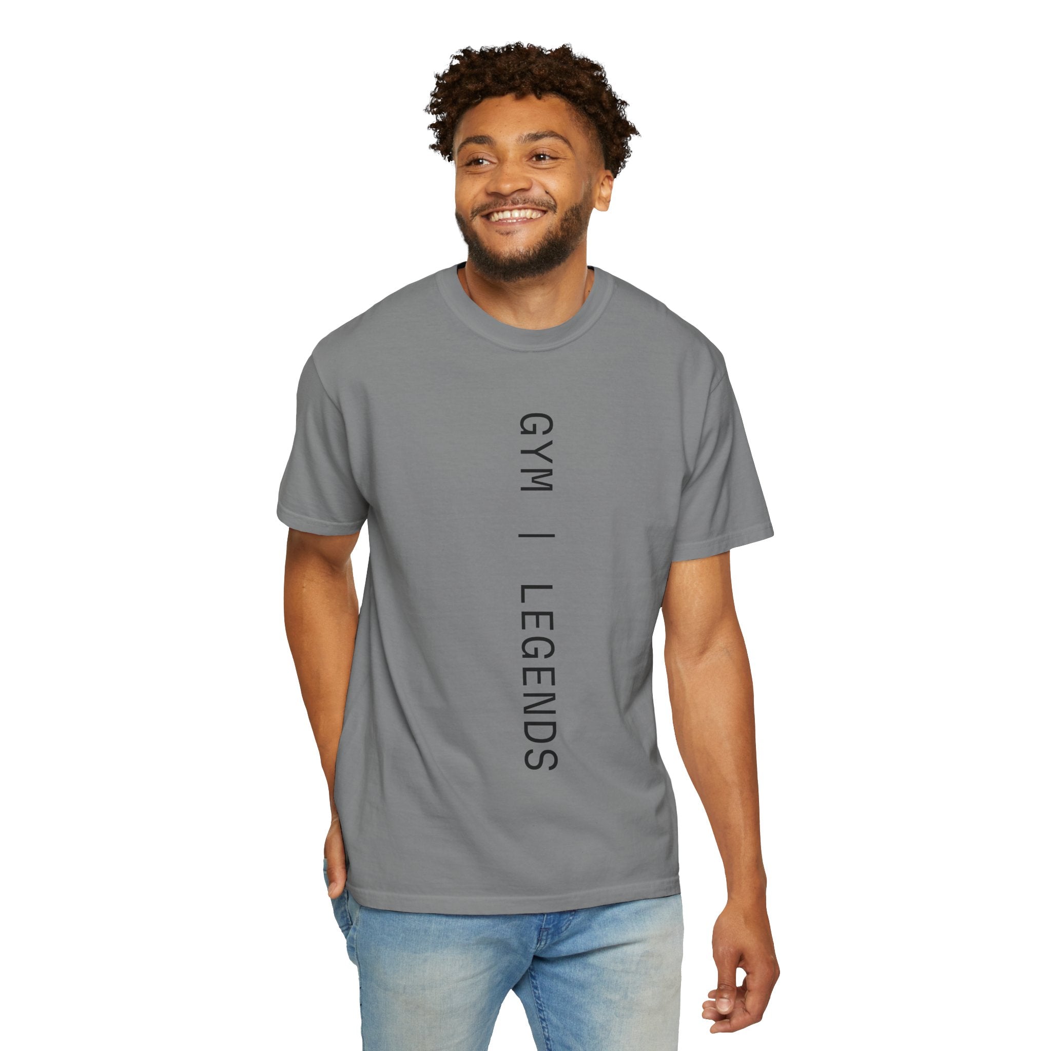 Gym Legends T-Shirt — Vertical Minimal Fitness Tee