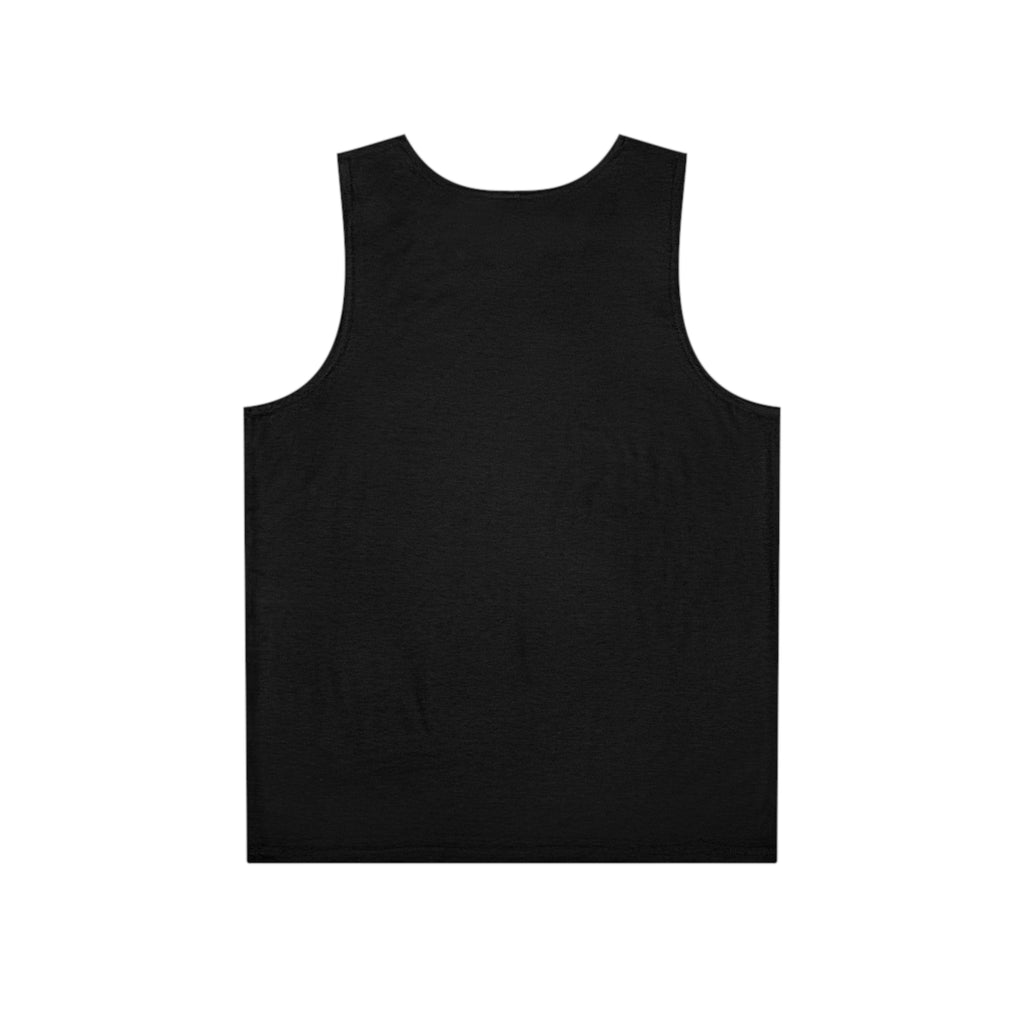 Black Men's Tank Top — Lightweight Casual AOP Muscle Tee