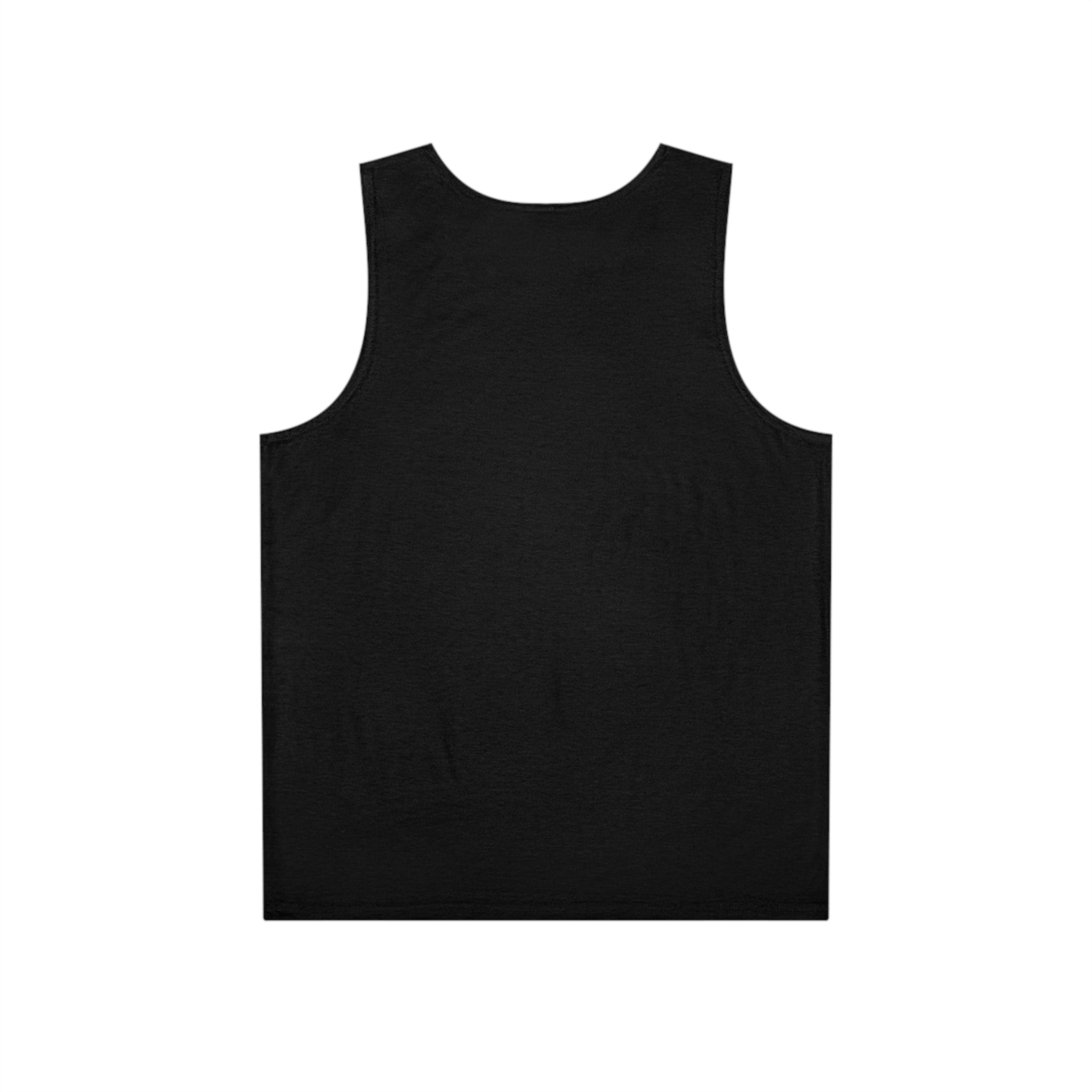 Black Men's Tank Top — Lightweight Casual AOP Muscle Tee
