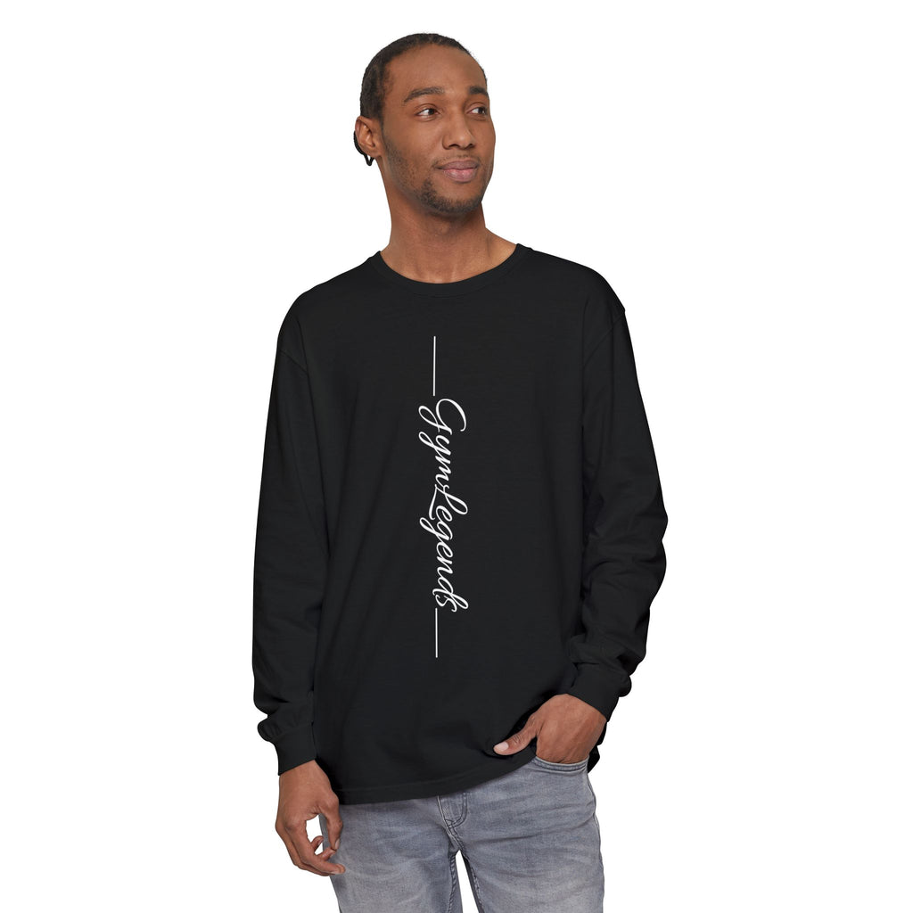 Long Sleeve Tee - 'Gym Legends' Vertical Script
