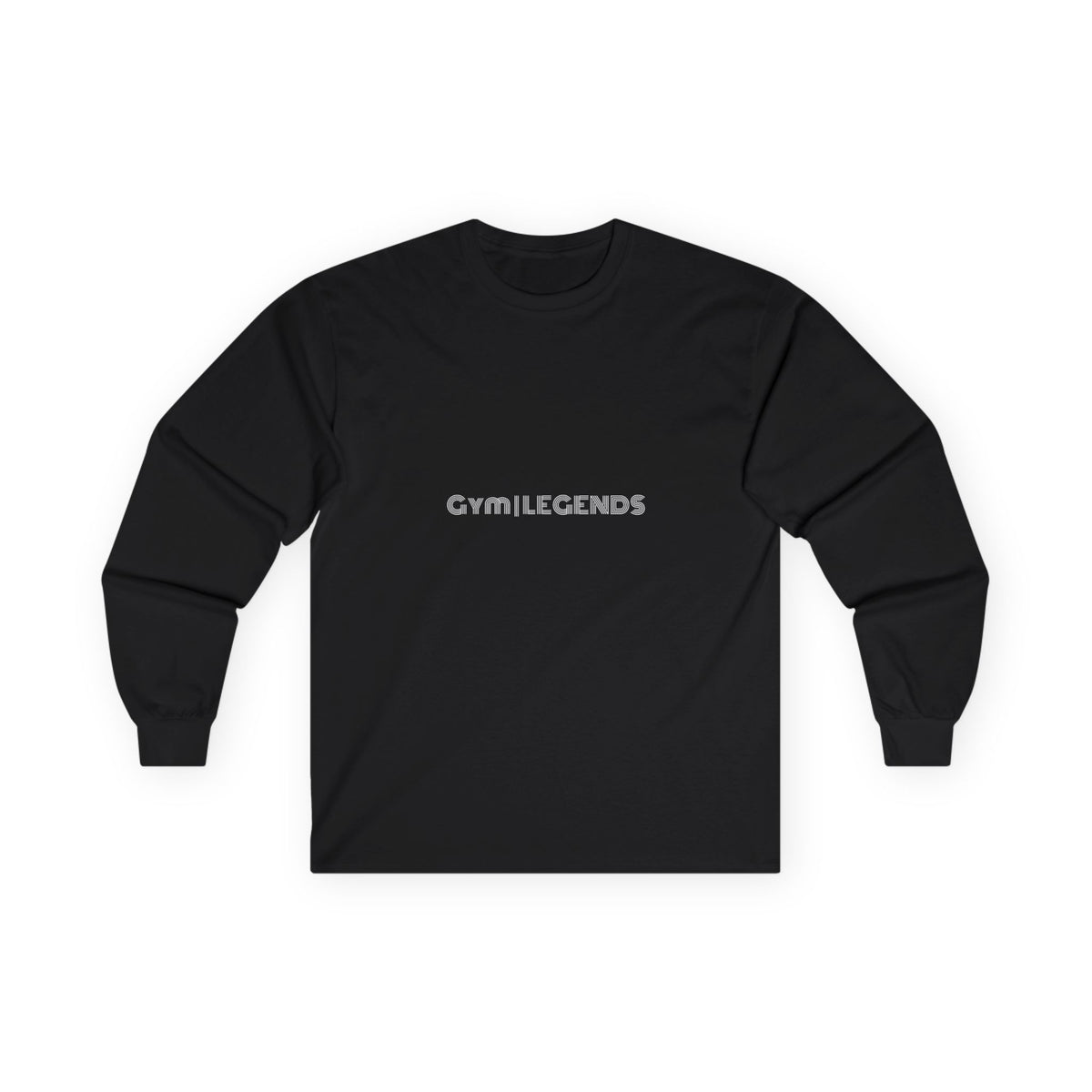 Gym Legends Long Sleeve Tee — Minimal Pink Logo Athletic Shirt