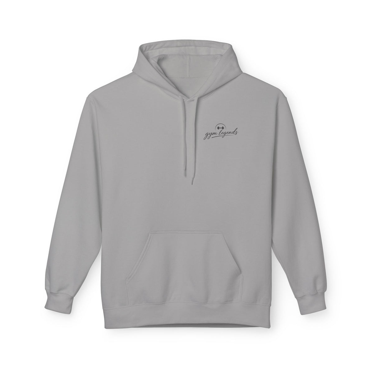 Minimal "grace & gratitude" Script Hoodie — Lightweight White Fleece
