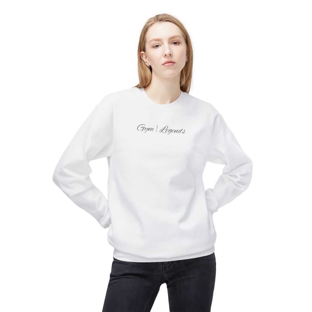 Gym Legends Crewneck Sweatshirt — "Gym Legends Built Different" Athletic Motivational Pullover