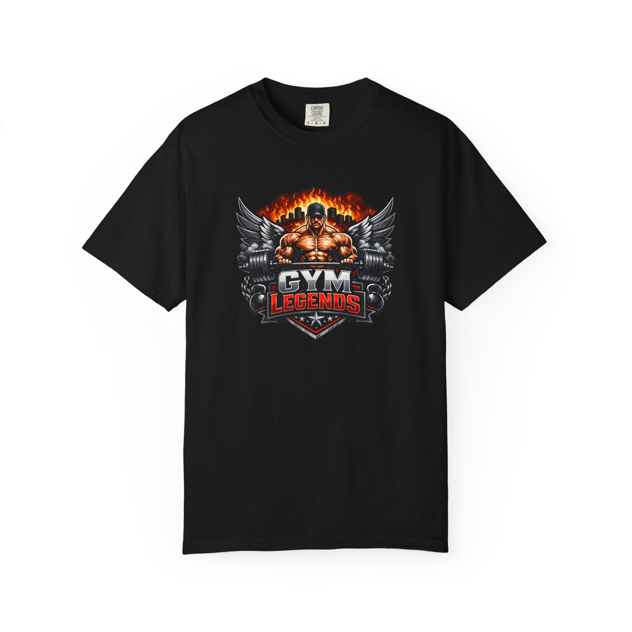 Gym Legends T-Shirt — Muscular Bodybuilder Graphic Tee