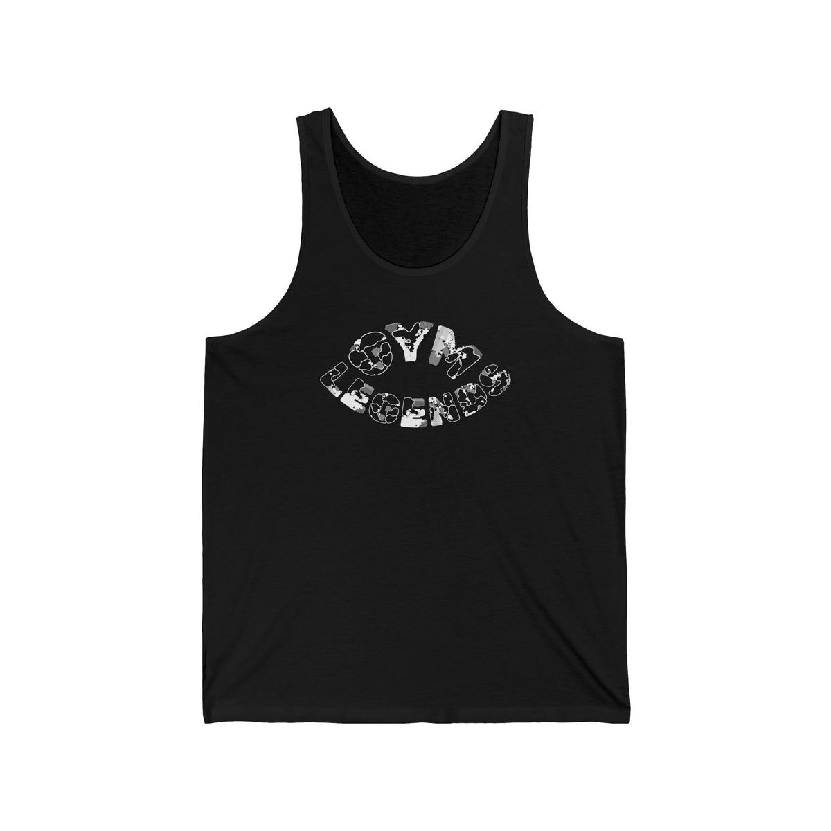 Monochrome Floral Lips Tank Top — Graphic Lip Print Women’s Tank