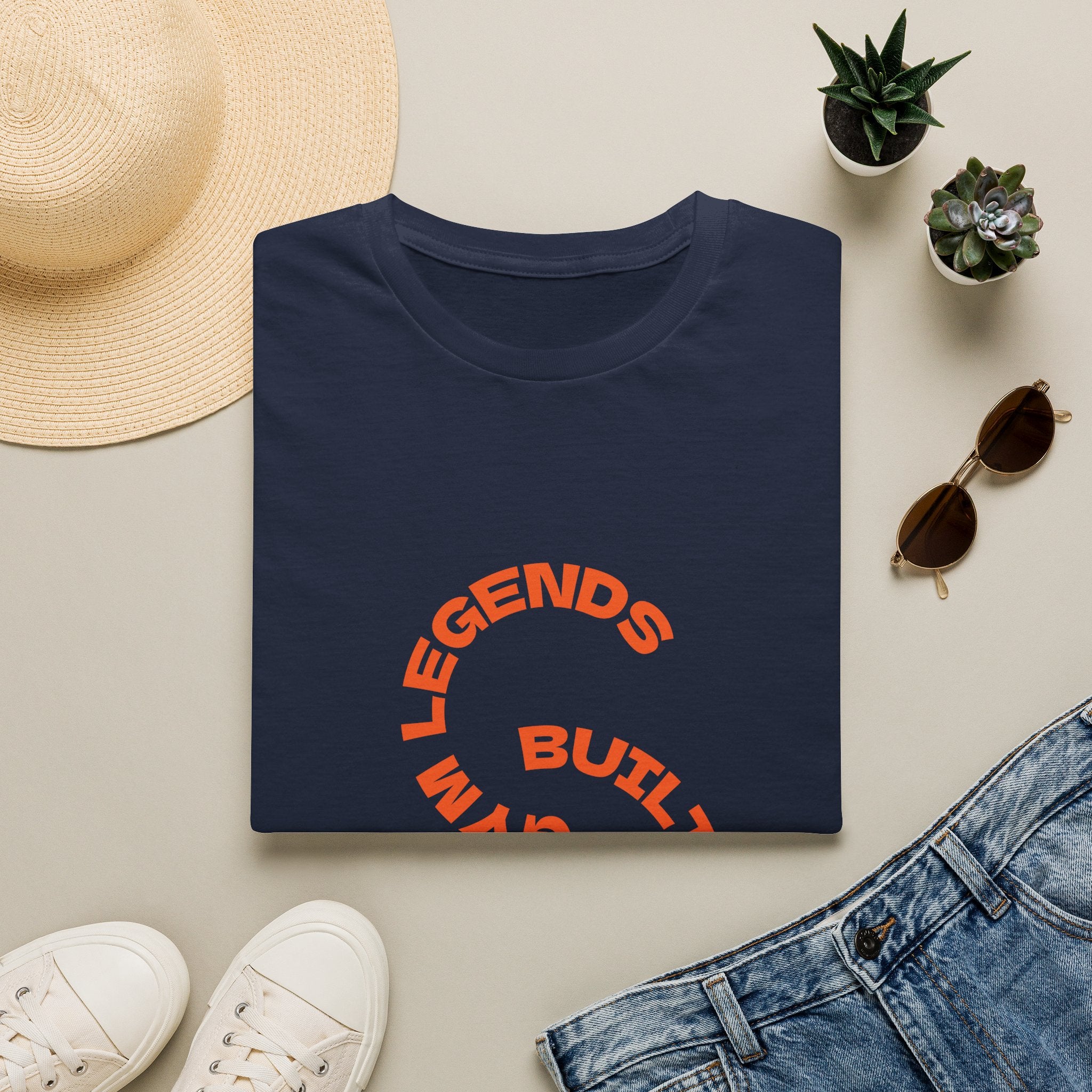 Legends Built Different T-Shirt — Circular Graphic Tee for Athletes & Trendsetters