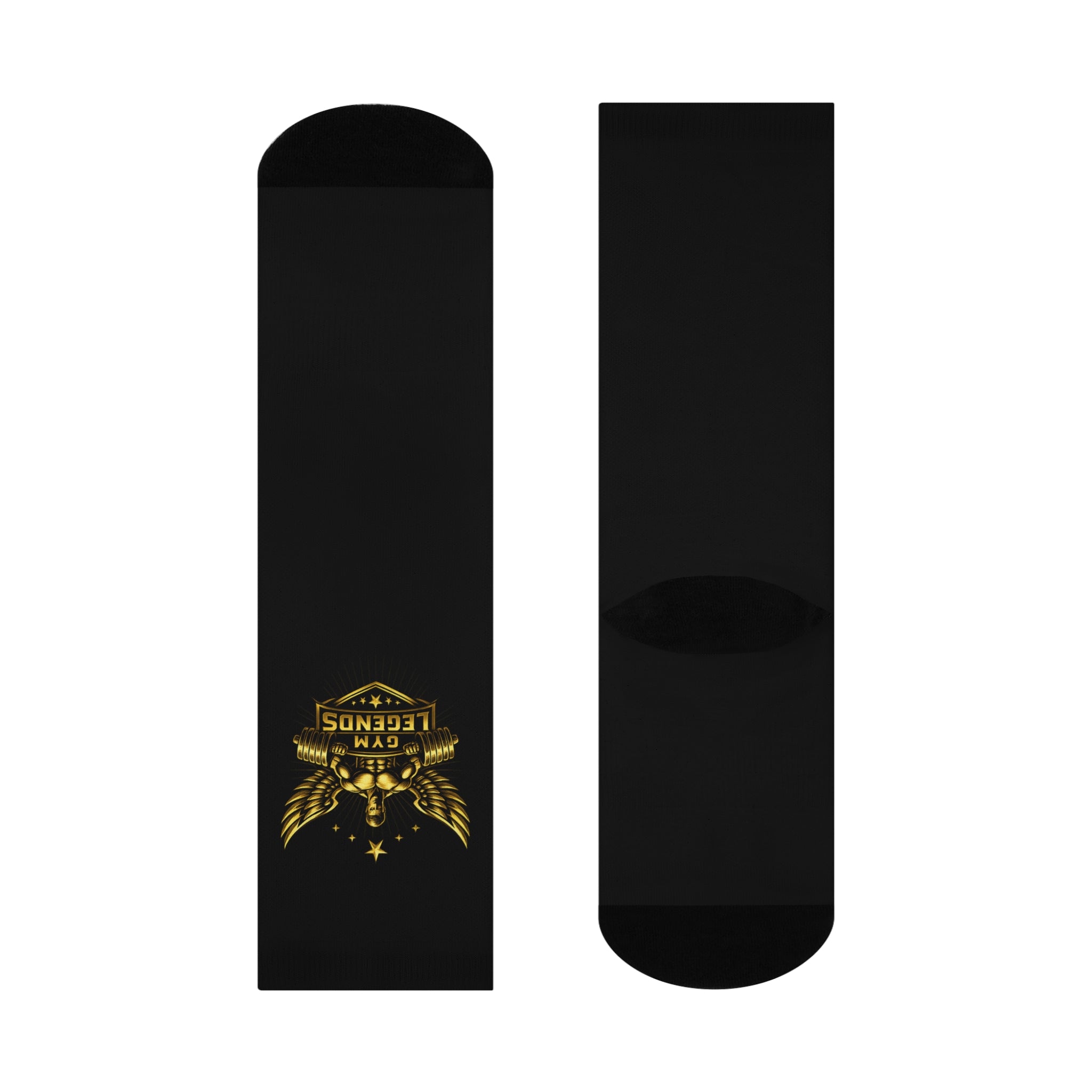 Gym Legends Gold Crest Cushioned Crew Socks