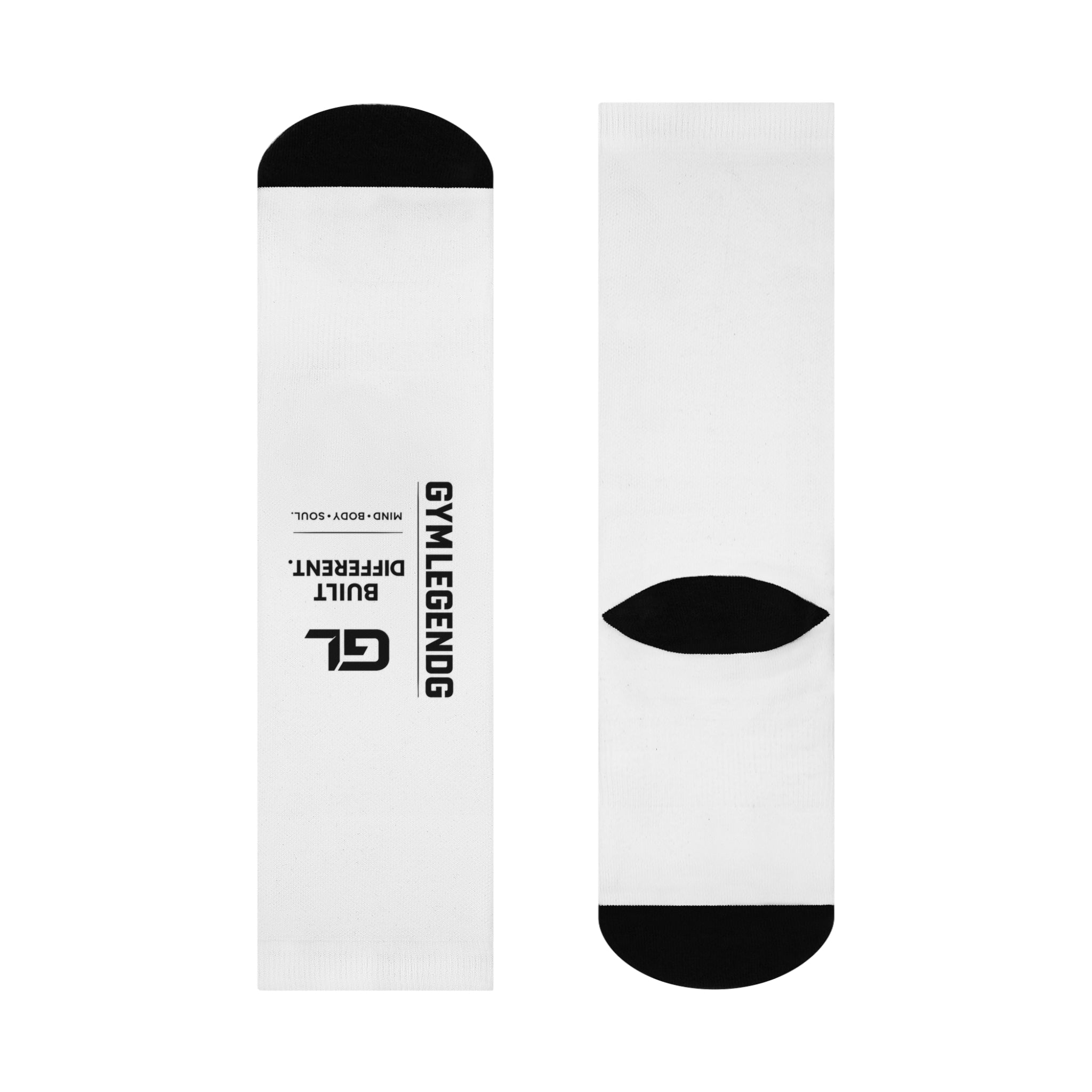 Gym Legends Elite Crew Socks White