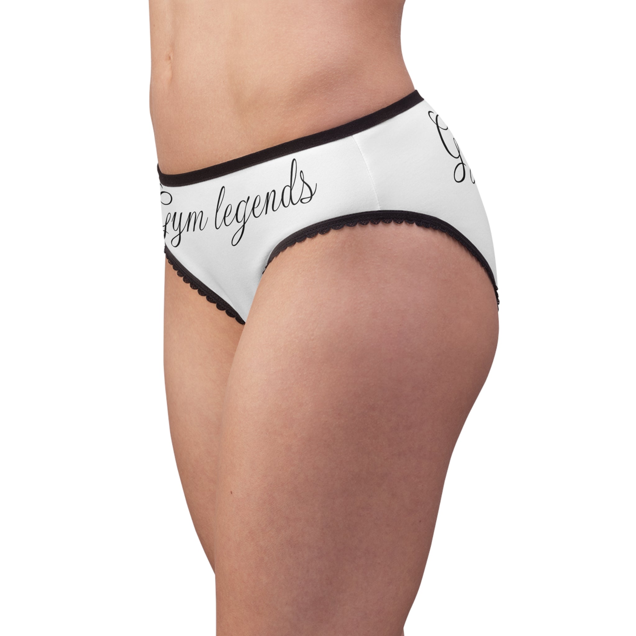 Gym Legends Women's Briefs — Comfort Bikini Panties with Script Logo
