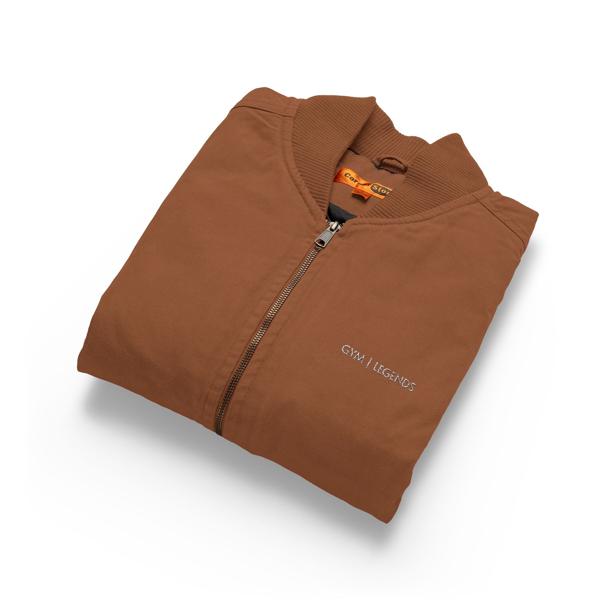 Embroidery Gym legends Duck Cloth Work Vest — Durable Washed Canvas Utility Vest