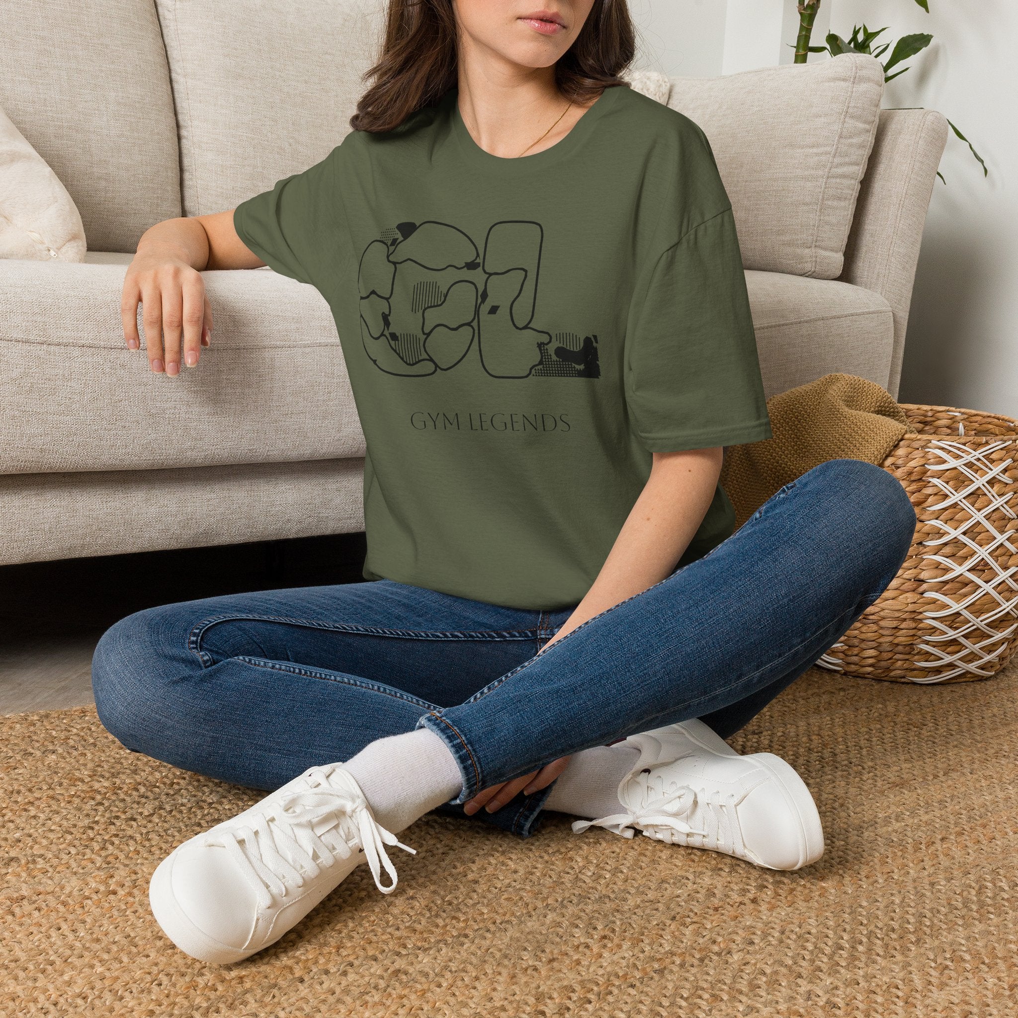 Cat Silhouette Graphic T-Shirt — Playful Kitty Outline Tee