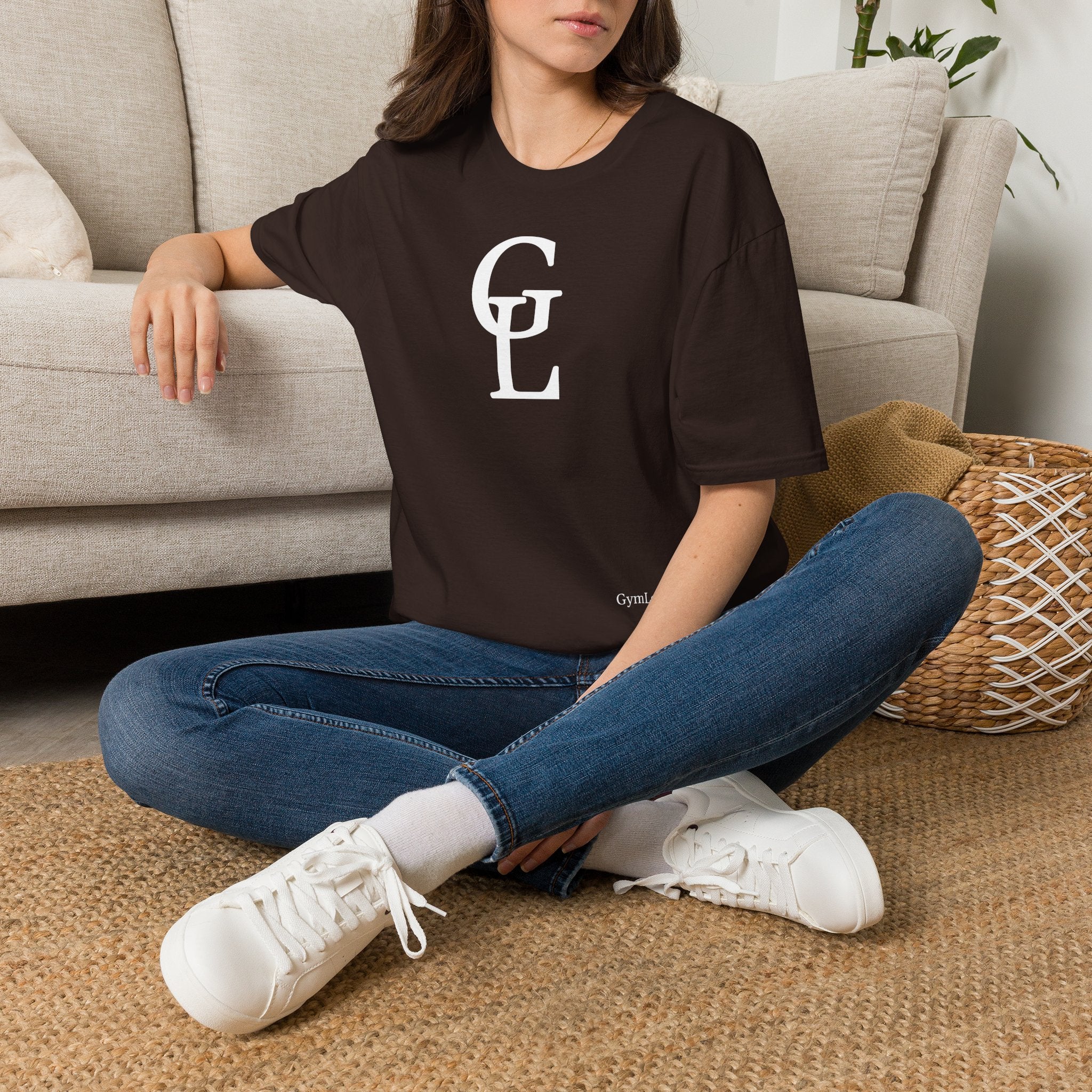 Monogram GL T-Shirt — Classic Navy Initials Tee
