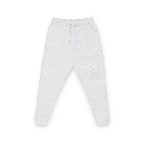Embroidered Floral Script Joggers – Casual Streetwear Sweatpants