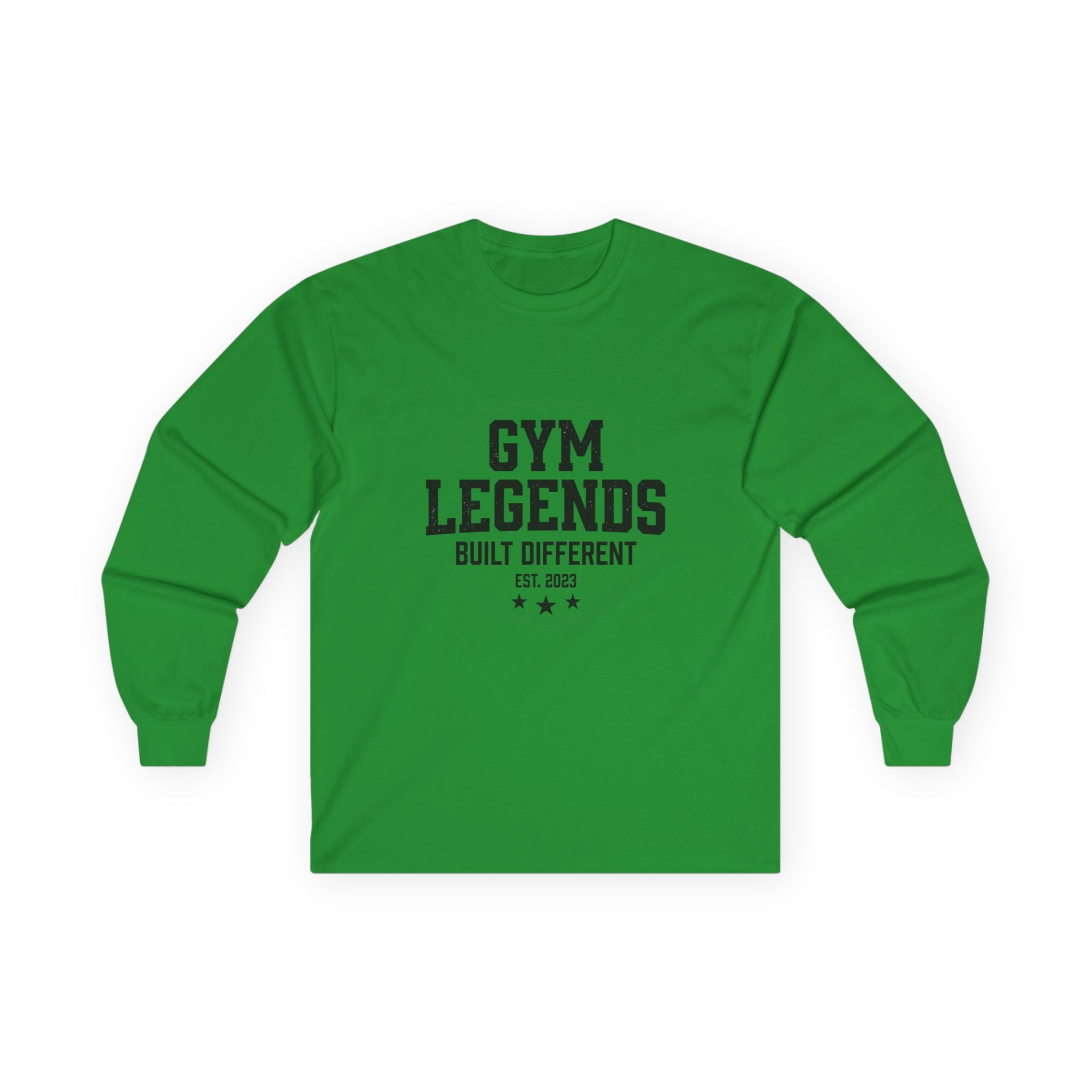 Gym Legends Long Sleeve Tee — "Built Different" Athletic Shirt