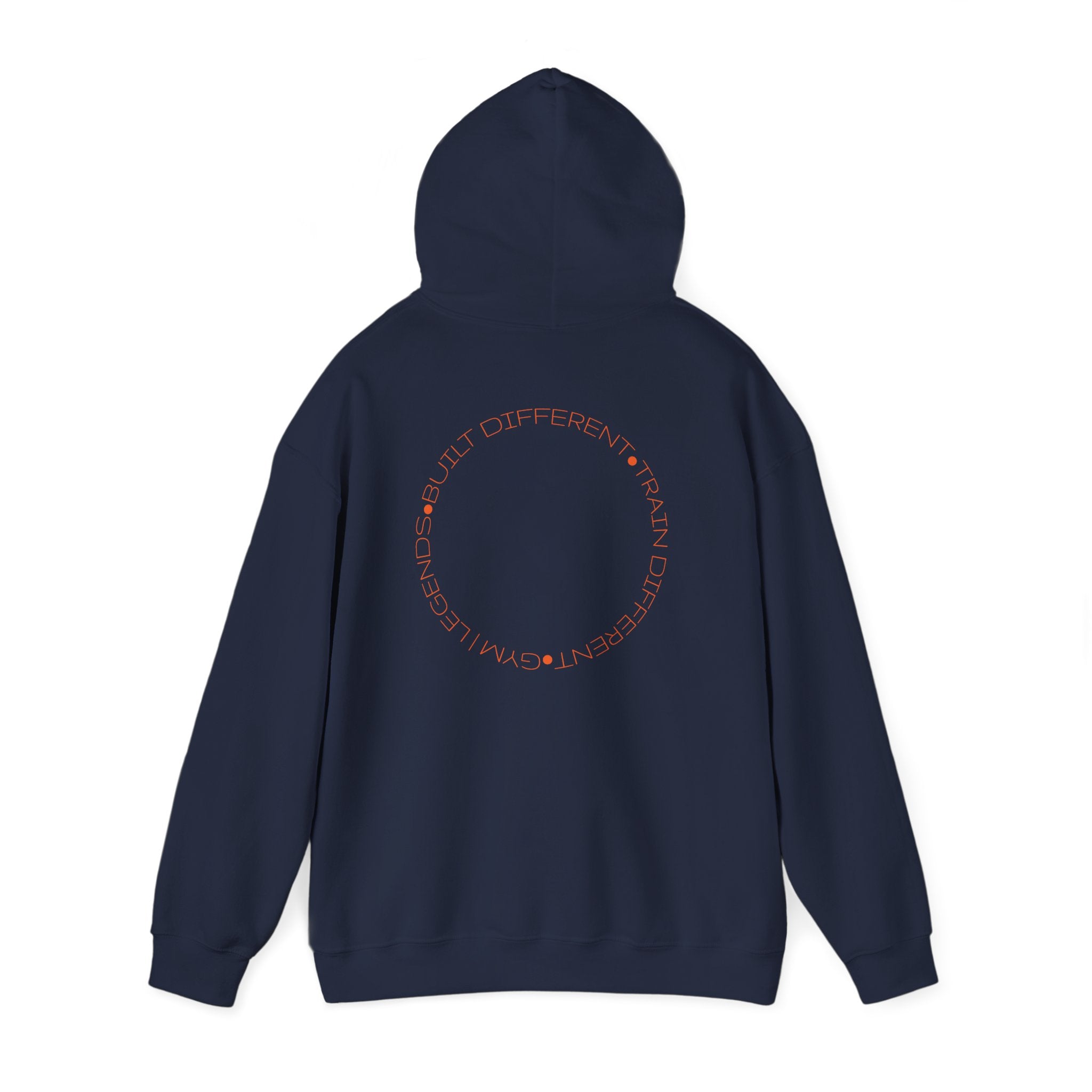 Gym Legends Hoodie — Minimal White 'Good Vibes' Circle Back Print