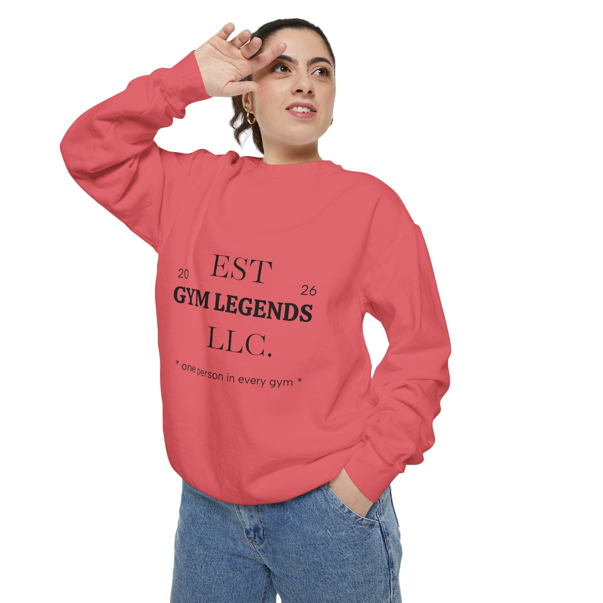 Gym Legends Sweatshirt — EST 2026 Vintage Athletic Crewneck