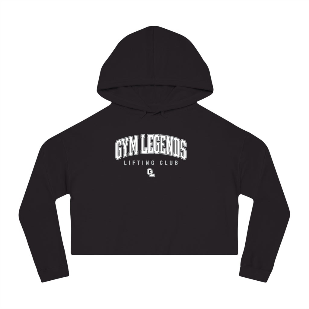 Gym Legends Cropped Hoodie — Women’s Camo Lifting Club Sweatshirt