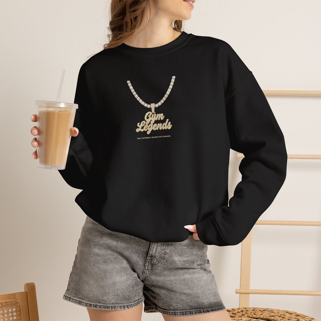 Gold Necklace 'Best Friends' Crewneck Sweatshirt