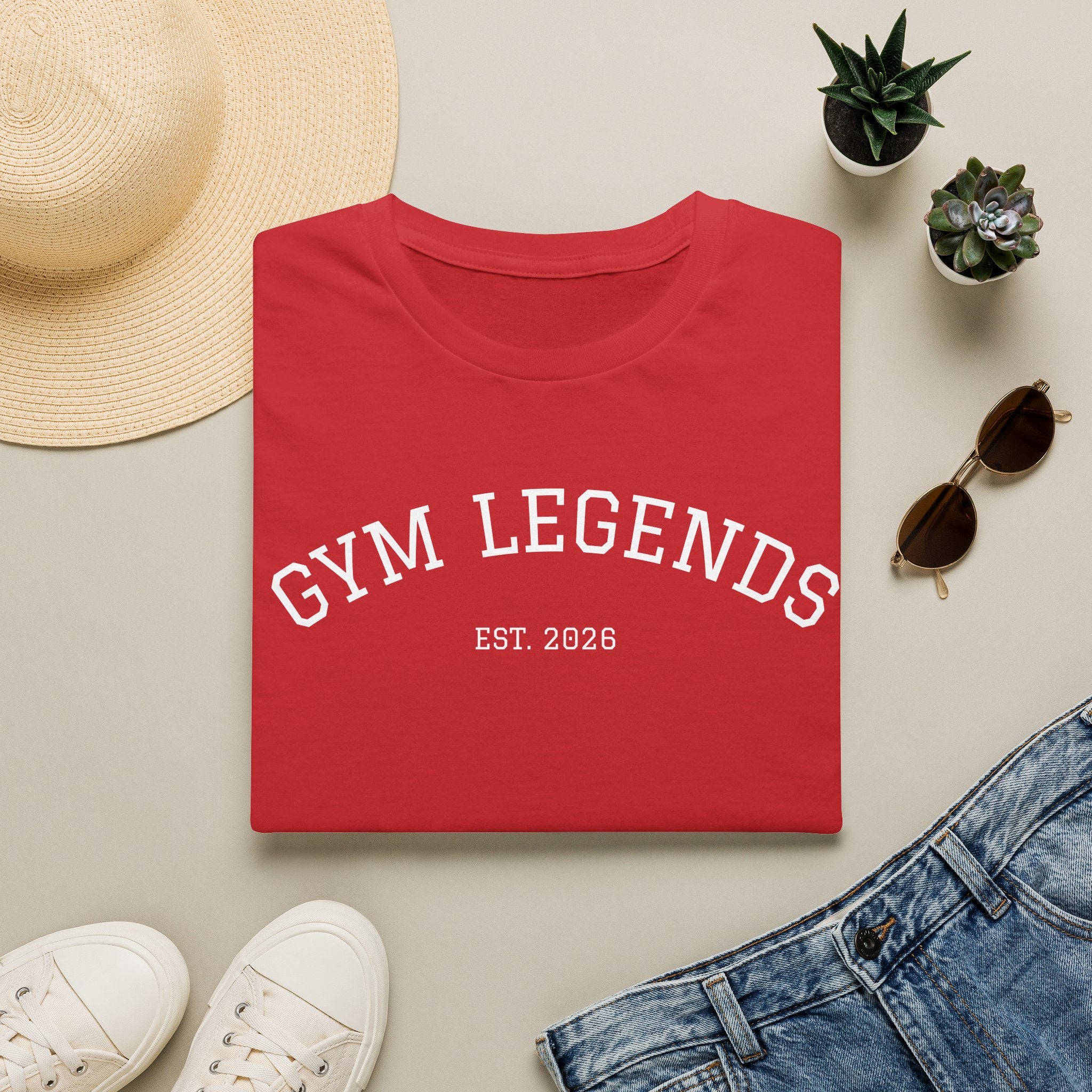 Gym Legends T-Shirt — Established 2026 Athletic Tee
