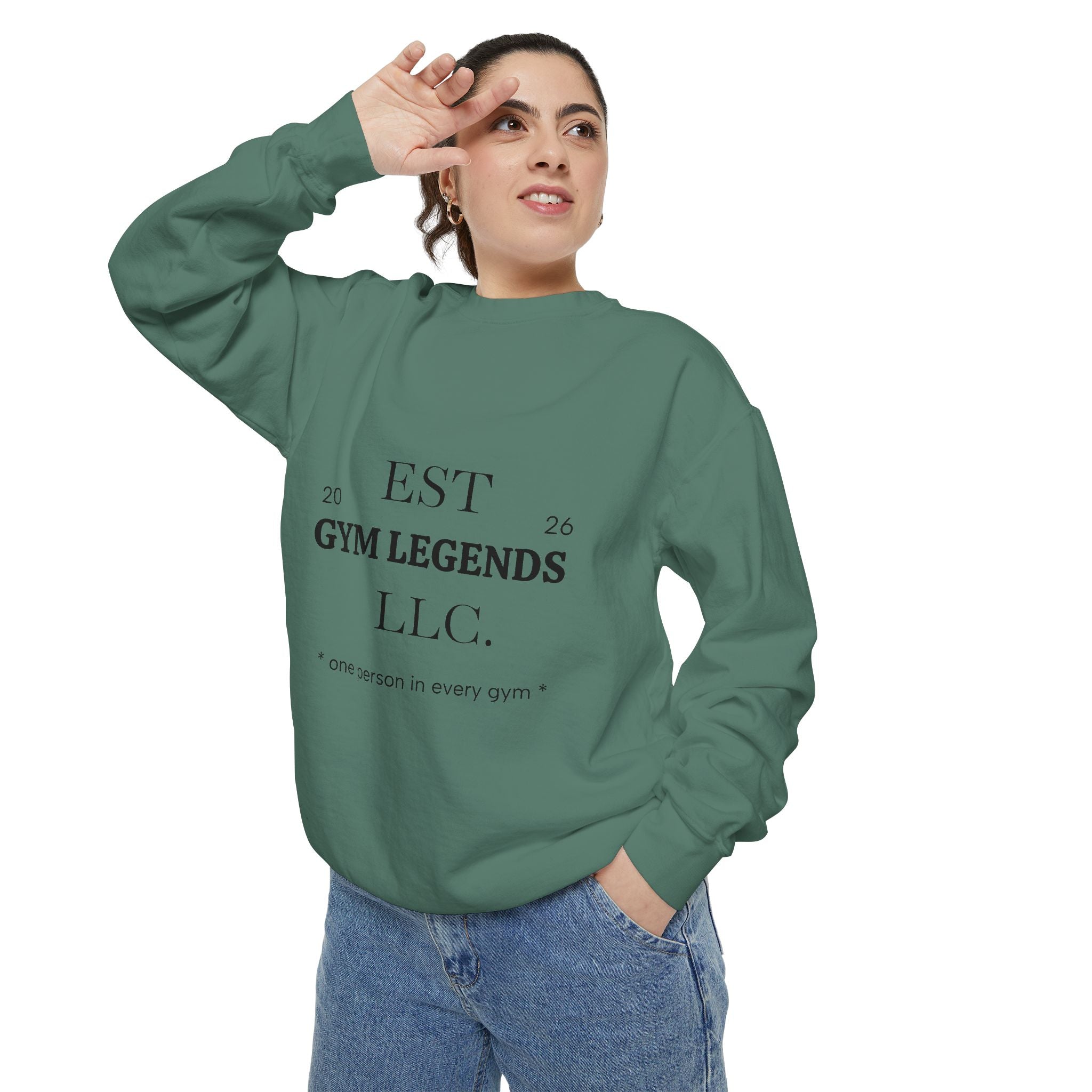 Gym Legends Sweatshirt — EST 2026 Vintage Athletic Crewneck