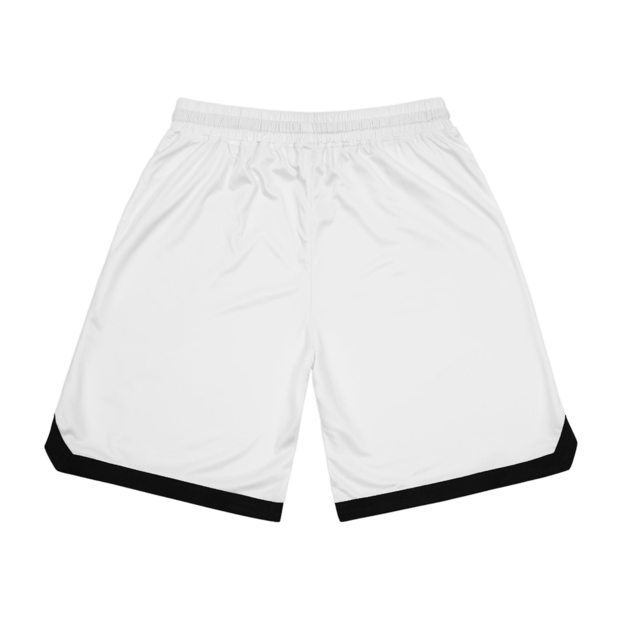 Gym Legends Basketball Shorts — white Ribbed Athletic Shorts