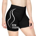 Gym Legends Women's Biker Shorts – Black Athletic High-Waist Workout Shorts