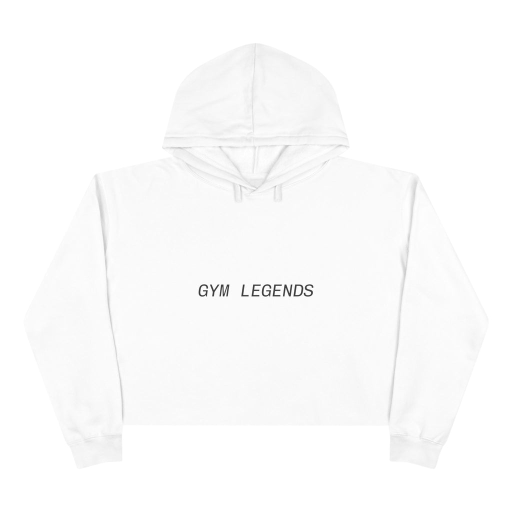 Gym Legends Crop Hoodie — Minimal Athletic Cropped Sweatshirt