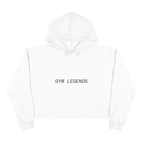 Gym Legends Crop Hoodie — Minimal Athletic Cropped Sweatshirt