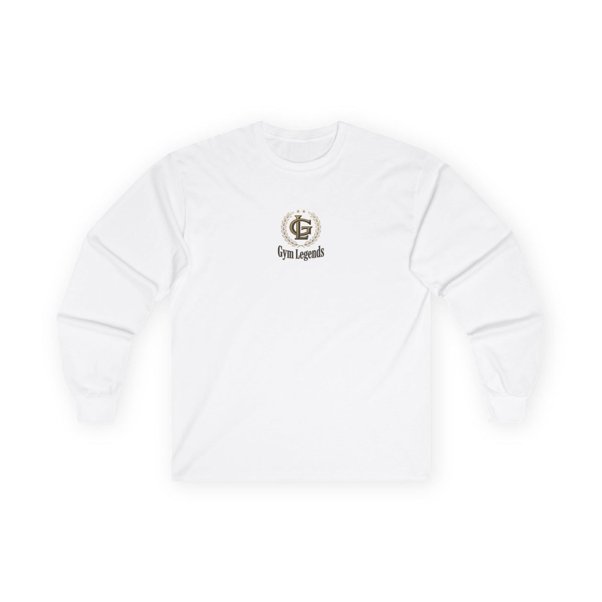 Gym Legends Long Sleeve Tee — Small Classic Logo Athletic Shirt