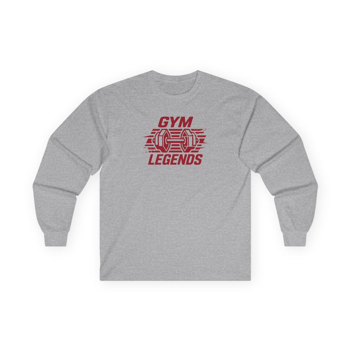 Gym Legends Long Sleeve Tee — Weightlifting Barbell Fitness Shirt