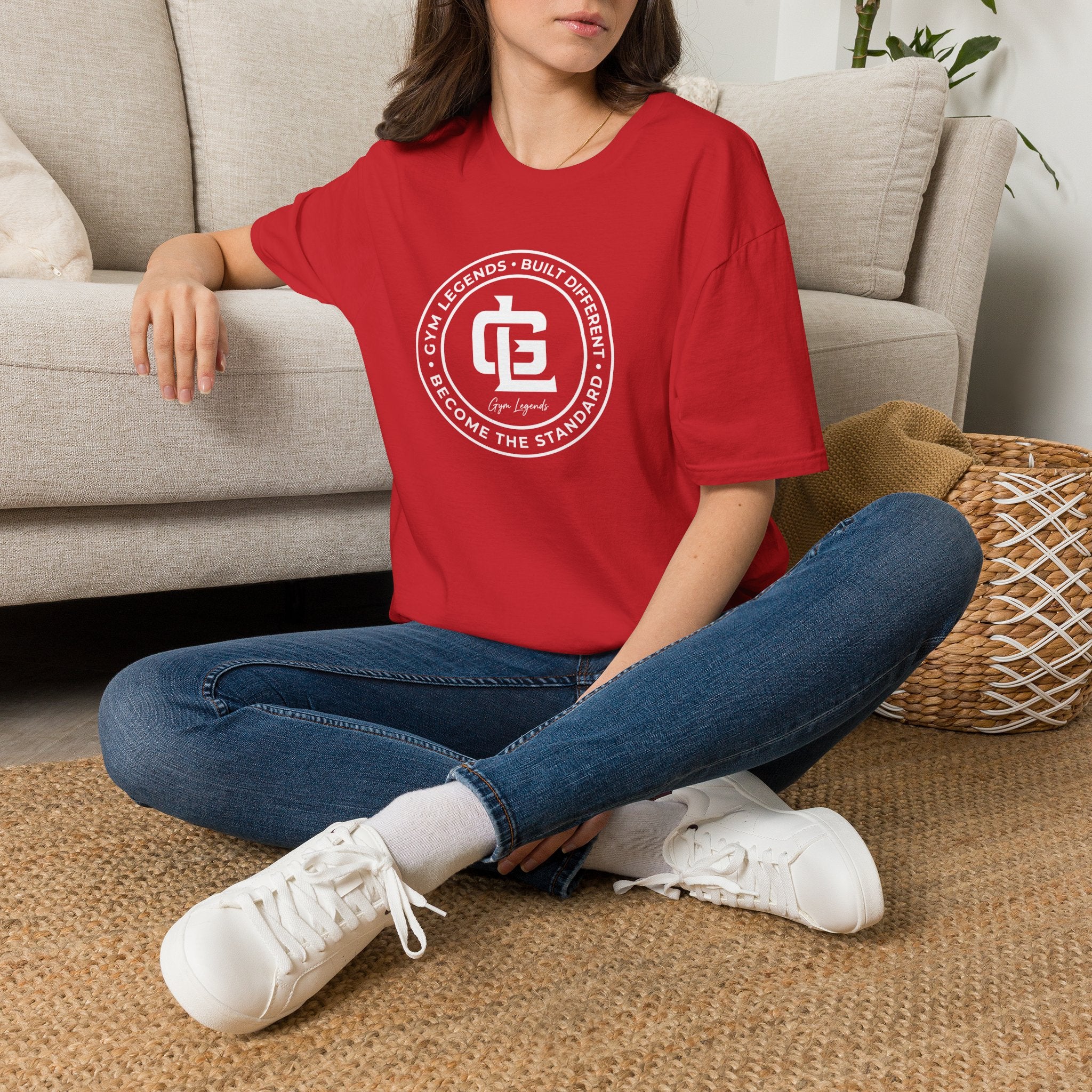 Gym Legends 'Built Different' T-Shirt — Fitness Logo Tee