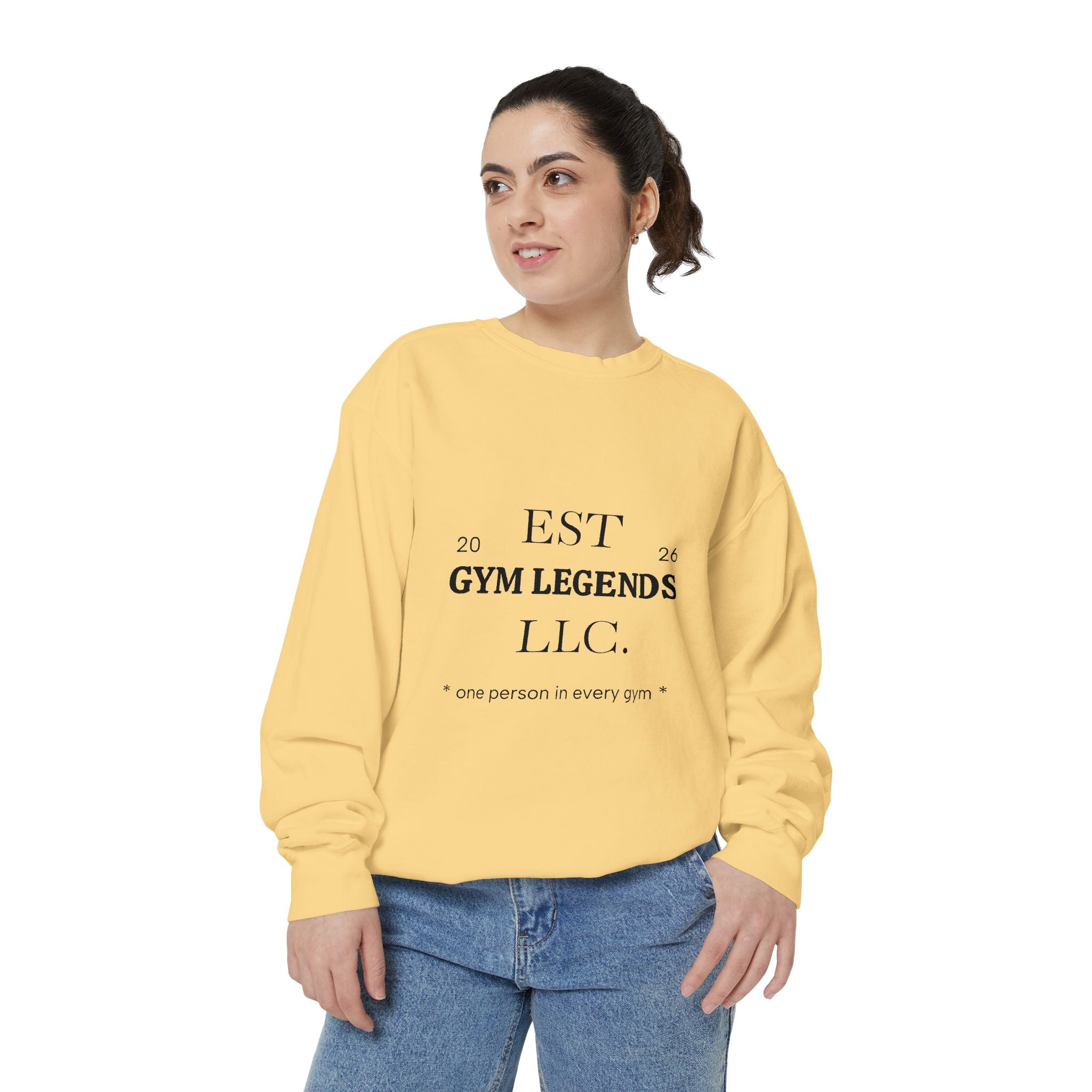 Gym Legends Sweatshirt — EST 2026 Vintage Athletic Crewneck