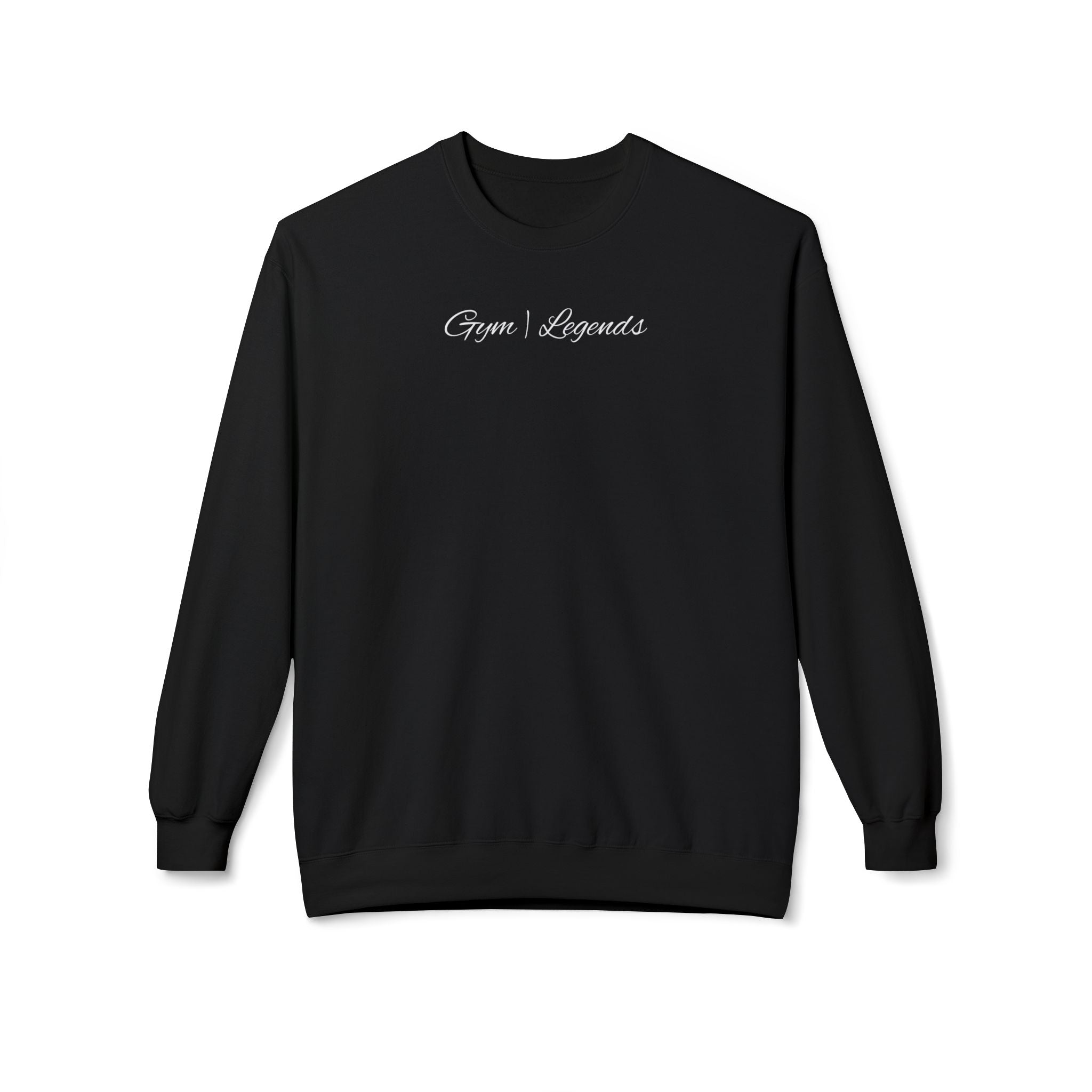 Gym Legends Crewneck Sweatshirt — "Gym Legends Built Different" Athletic Motivational Pullover
