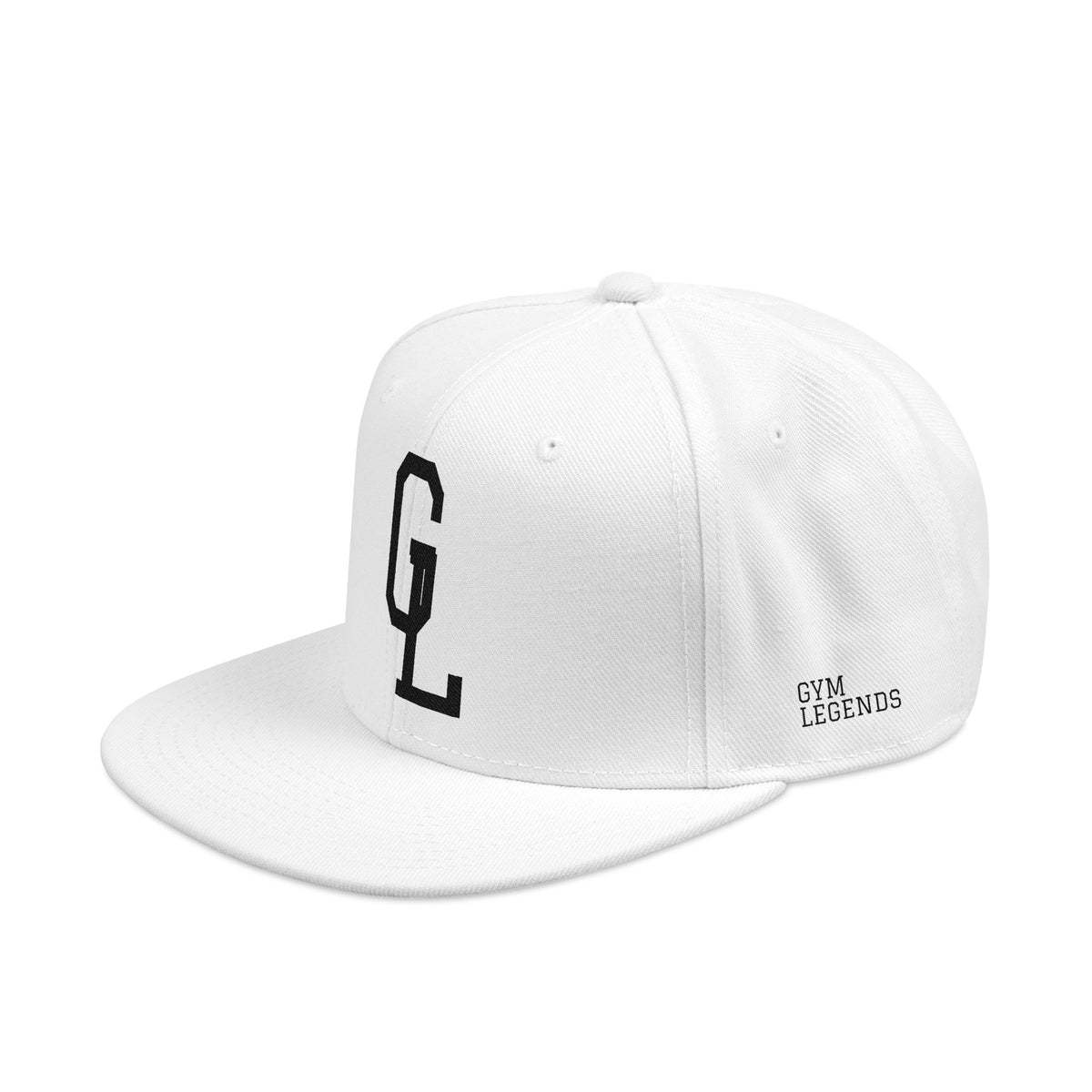 Embroidered Snapback Hat — Red & Black 'GL' Logo Cap