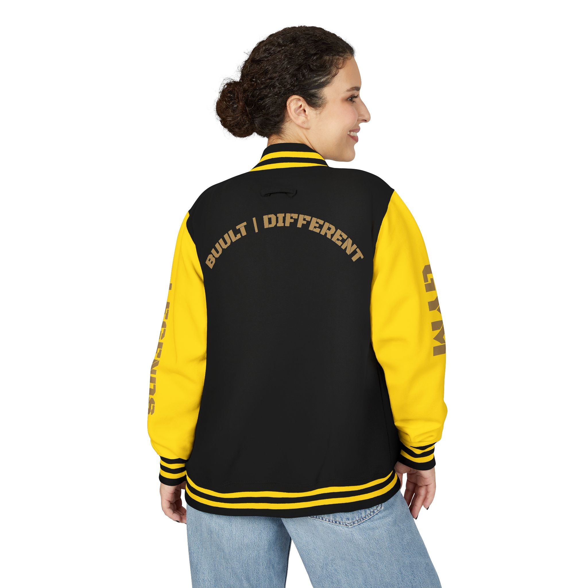 Gym Legends Letterman Jacket — 'Gym Legends' Red & White Varsity Jacket
