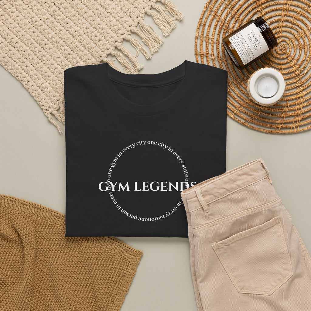 Gym Legends T-Shirt — Minimal Gym Logo Tee