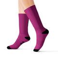 Gym Legends Sublimation Socks pink savage — 'GYM' & 'LEGENDS' Athletic Crew Socks