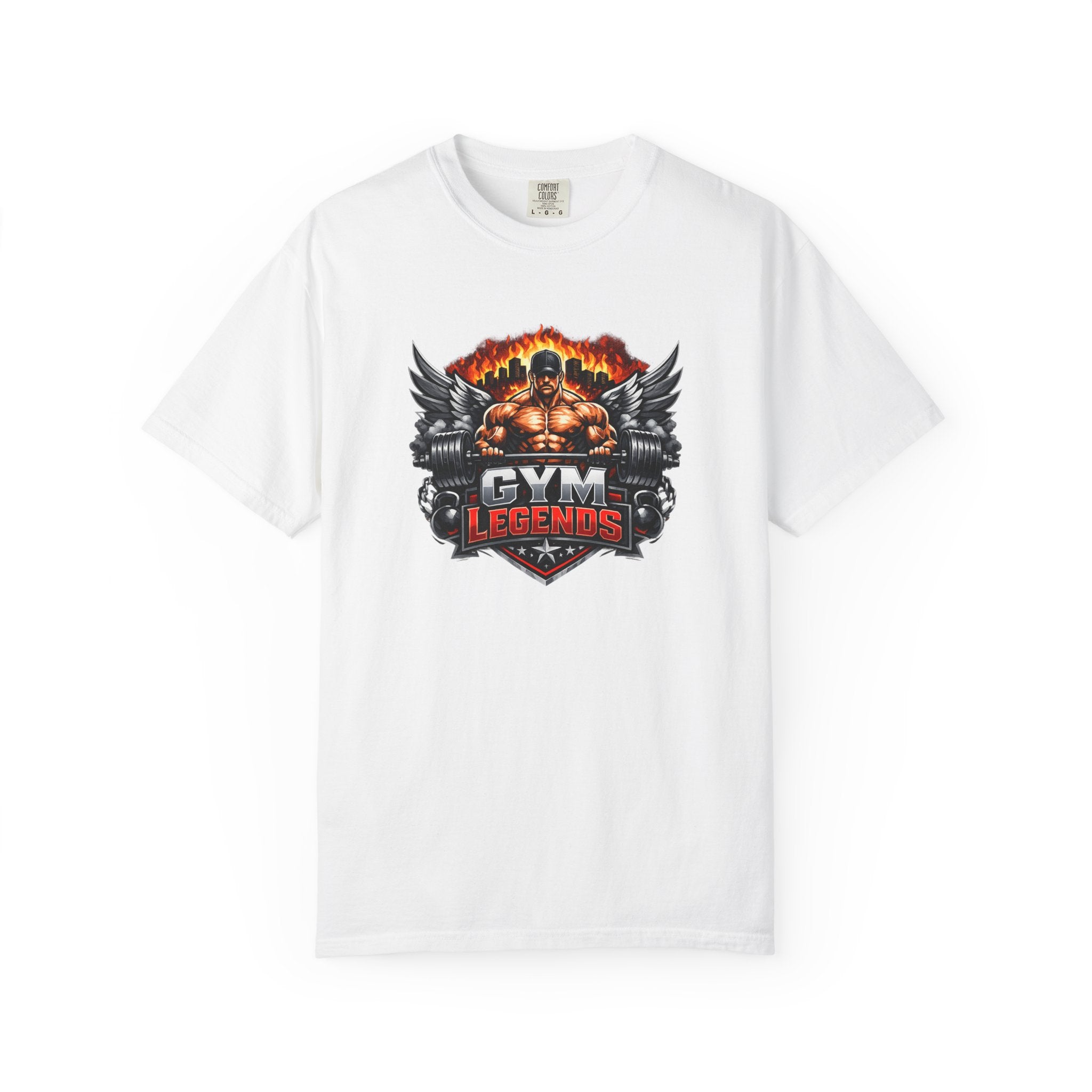 Gym Legends T-Shirt — Muscular Bodybuilder Graphic Tee