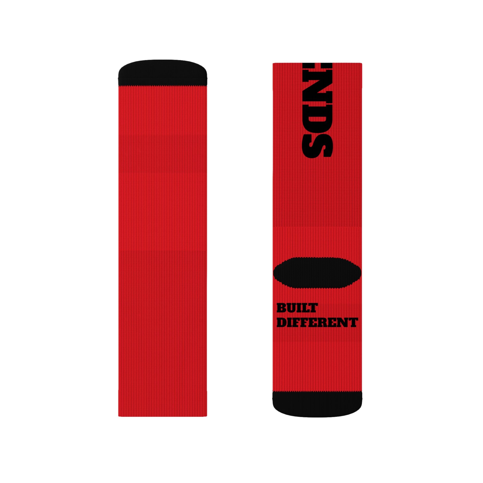 Gym Legends Sublimation Socks red elite — 'GYM' & 'LEGENDS' Athletic Crew Socks