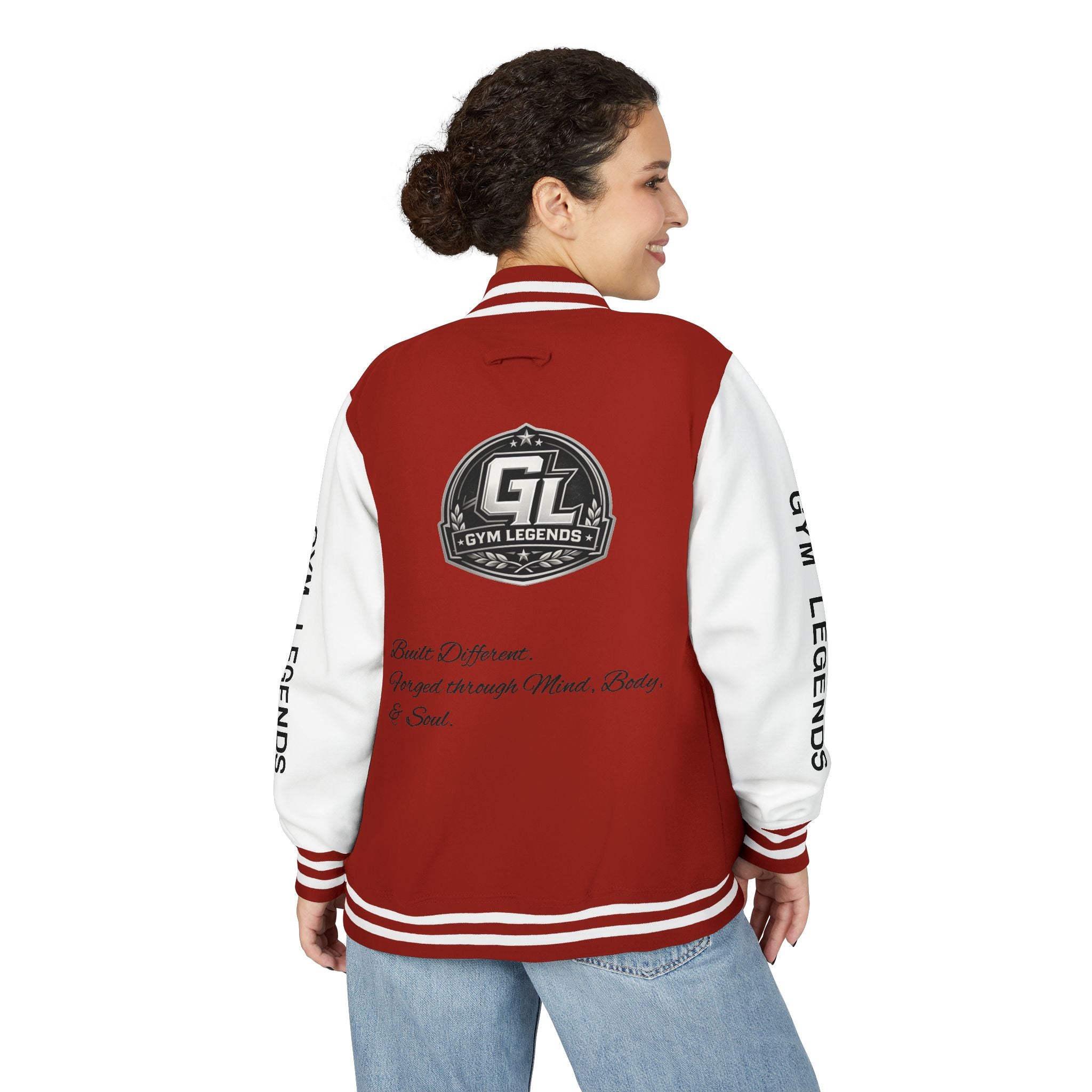 Gym Legends Varsity Jacket — Built Different Edition